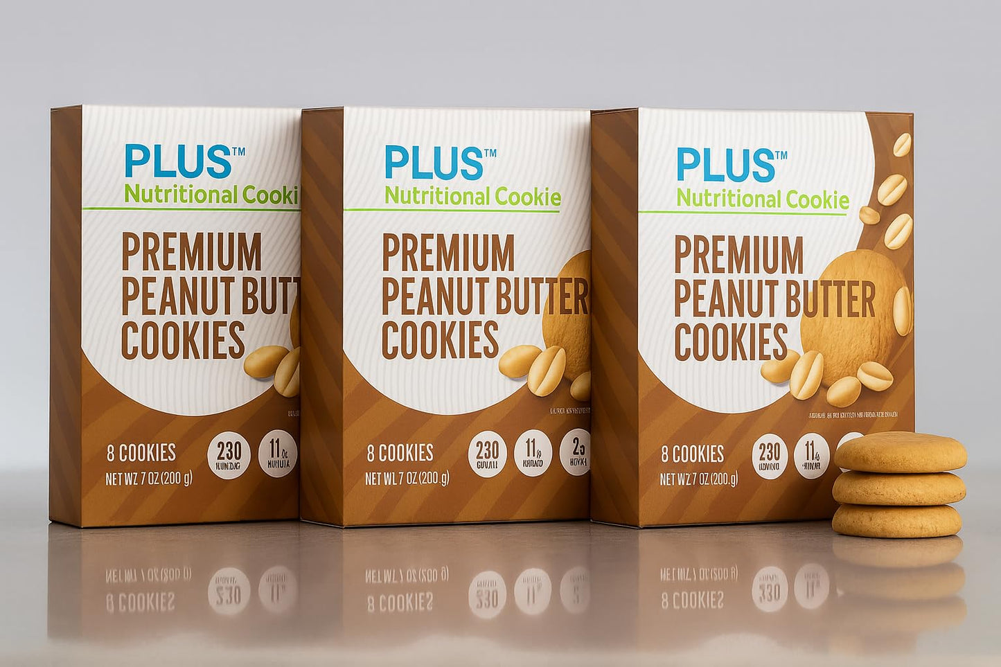 PLUS NUTRITIONAL COOKIE Plus Nutritional Cookies – Premium Peanut Butter, 24 Vitamins & Minerals, 10g Protein, 2g Fiber, Soft-Baked Complete Nutrition Cookie for Adults, Meal Replacement Snack, 12 Servings (24 Cookies) Powder 1.76