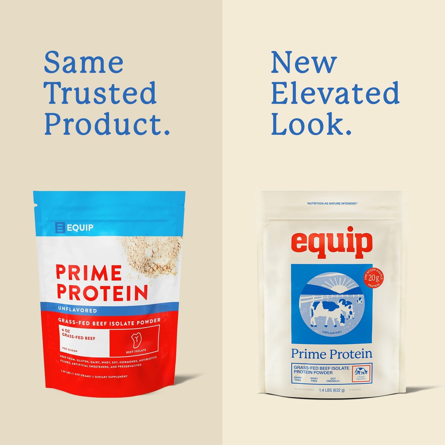 Equip Prime Protein Powder (Beef Protein Isolate) 30 Servings