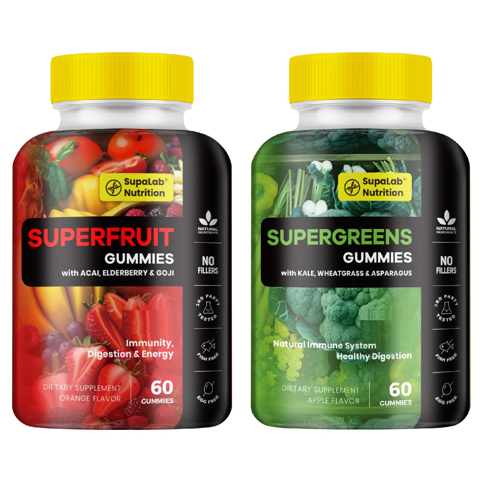 MEGNETA Super Greens & Fruits Gummies 120 Gummies