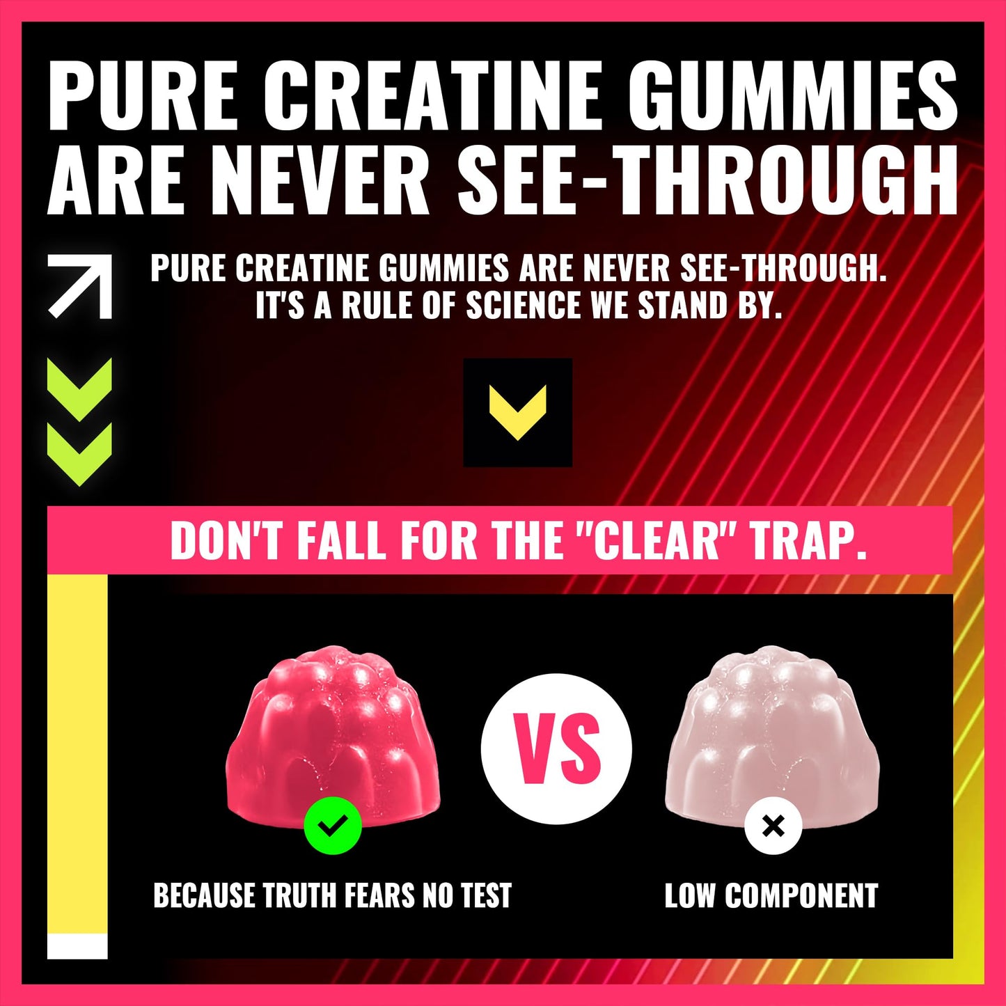 PURESTVITS Creatine Gummy Pineapple Watermelon 135 Count
