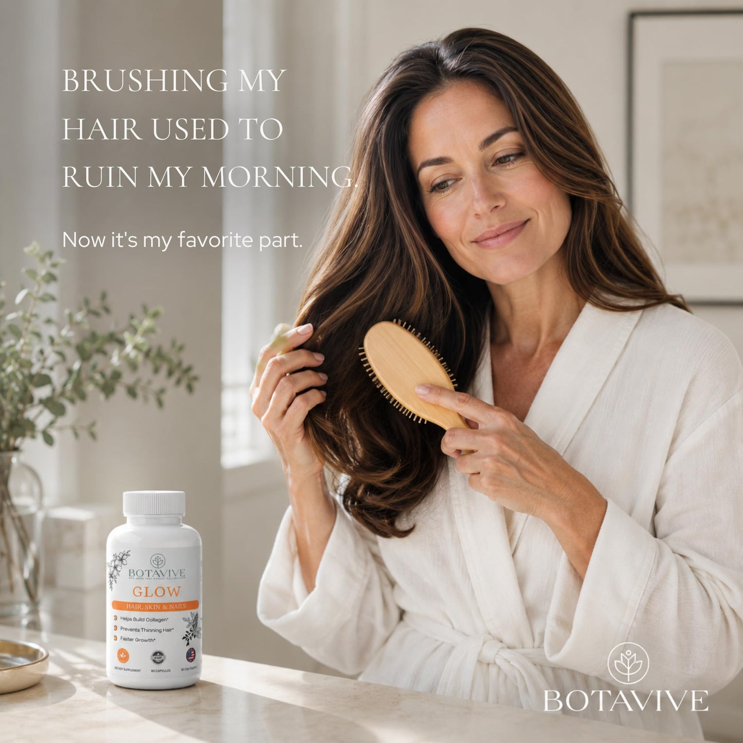 Botavive Glow Menopause Hair & Skin Supplement for Women Over 40 Capsules 60 Count