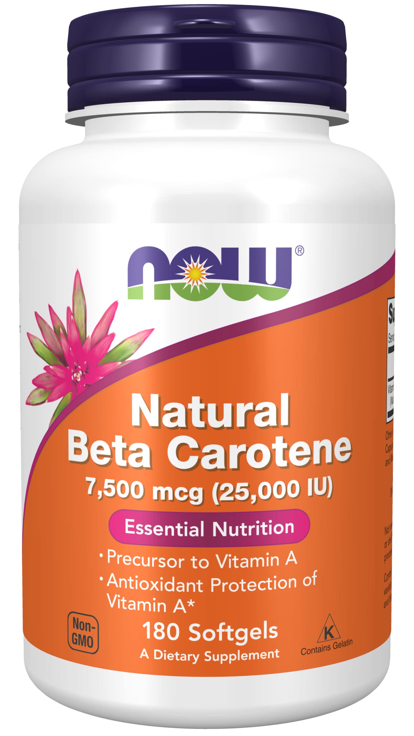 NOW Foods Beta Carotene (Natural) Softgels 360
