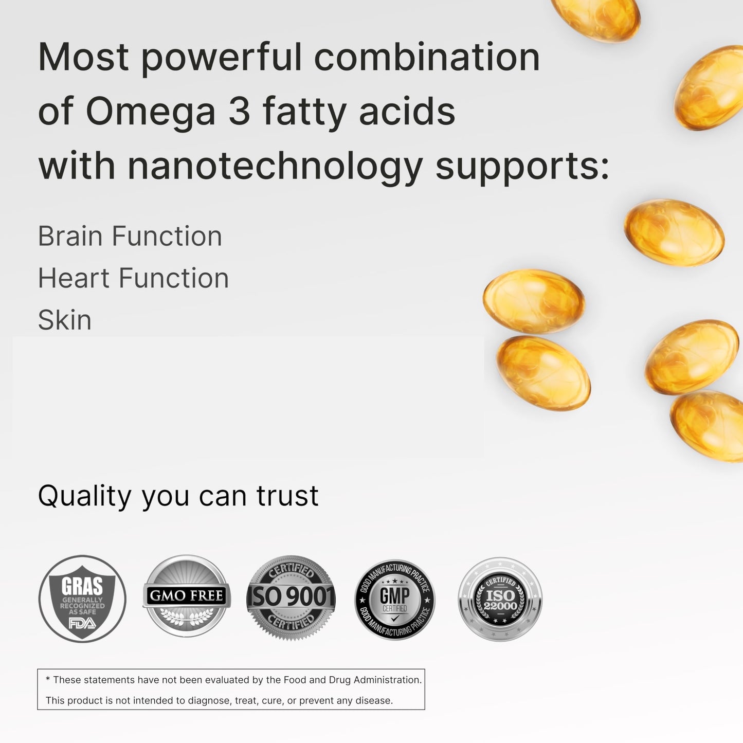 Granagard Nano Omega-3 Fish Oil Softgels, 30 Count