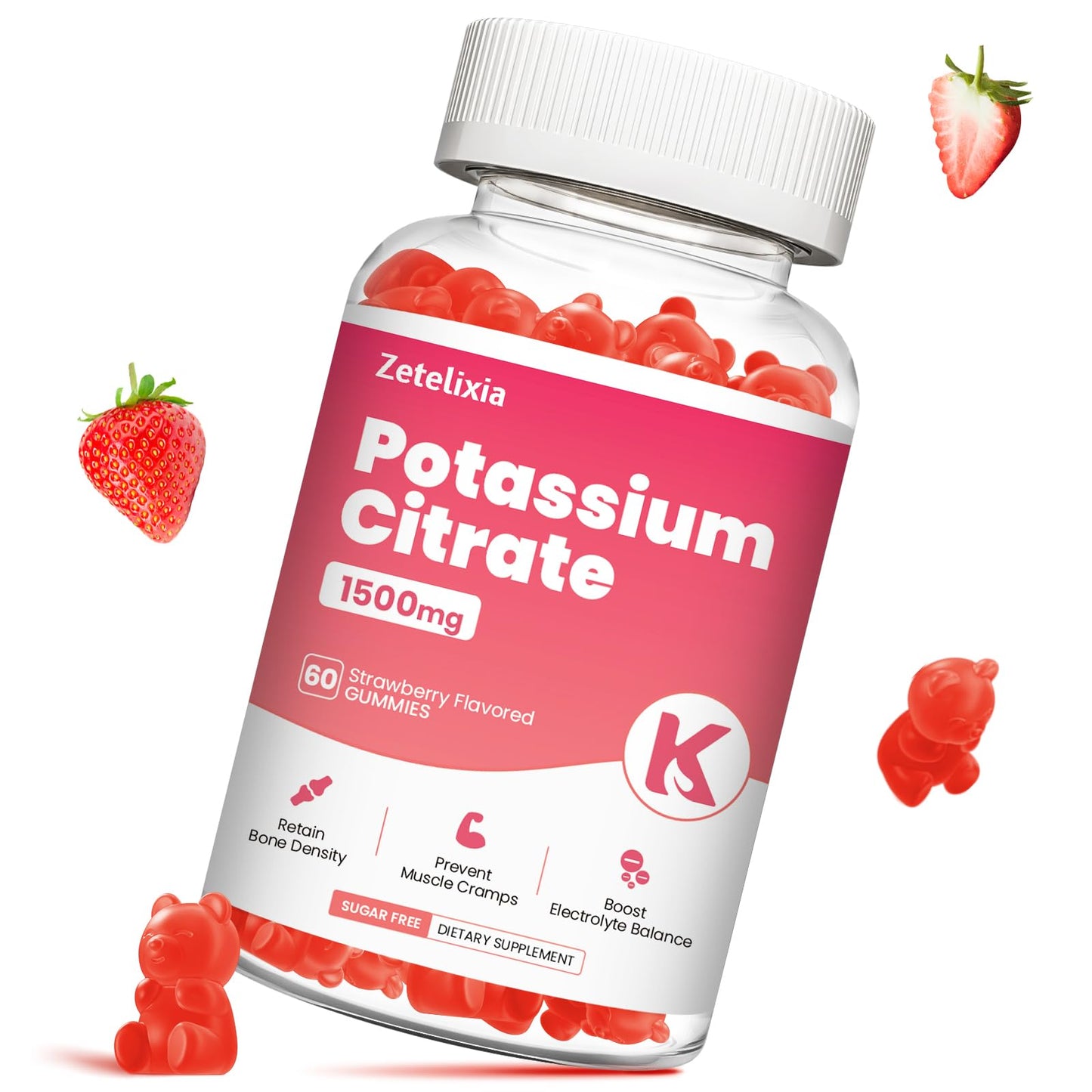 Zetelixia Potassium Gummies 60 Count