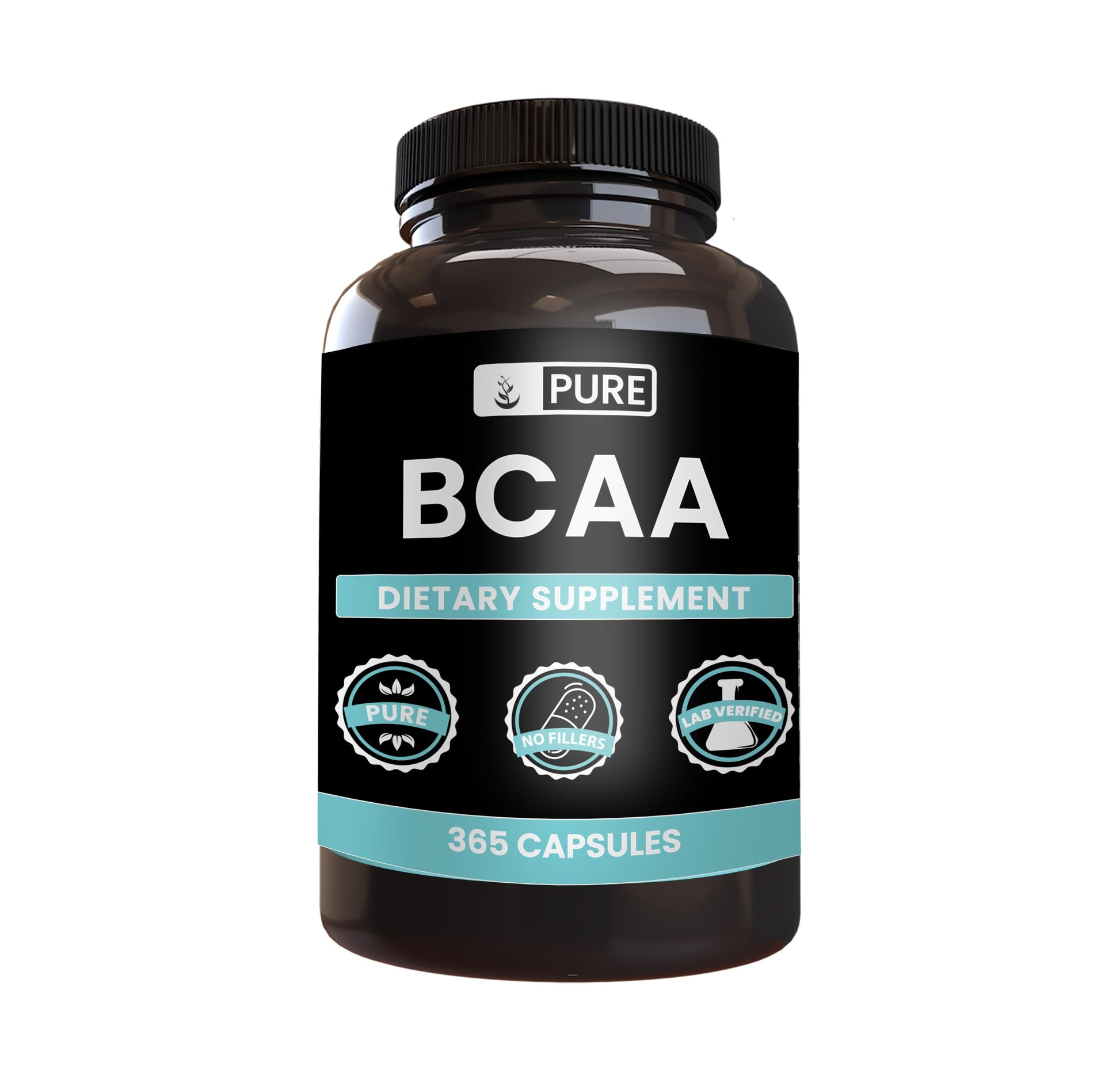 Pure Original Ingredients BCAA, 365 Capsules