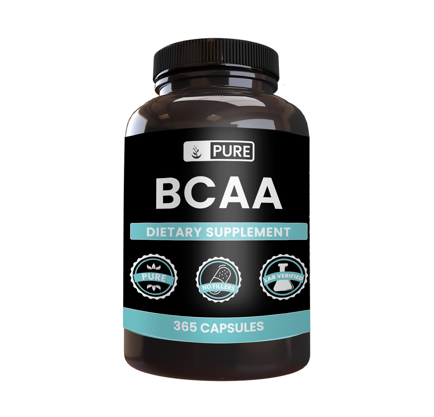 Pure Original Ingredients BCAA Capsules 365