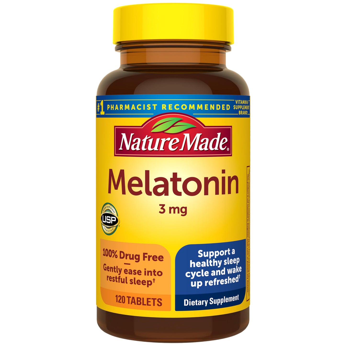 Nature Made Melatonin 3mg Tablets, 120 Count