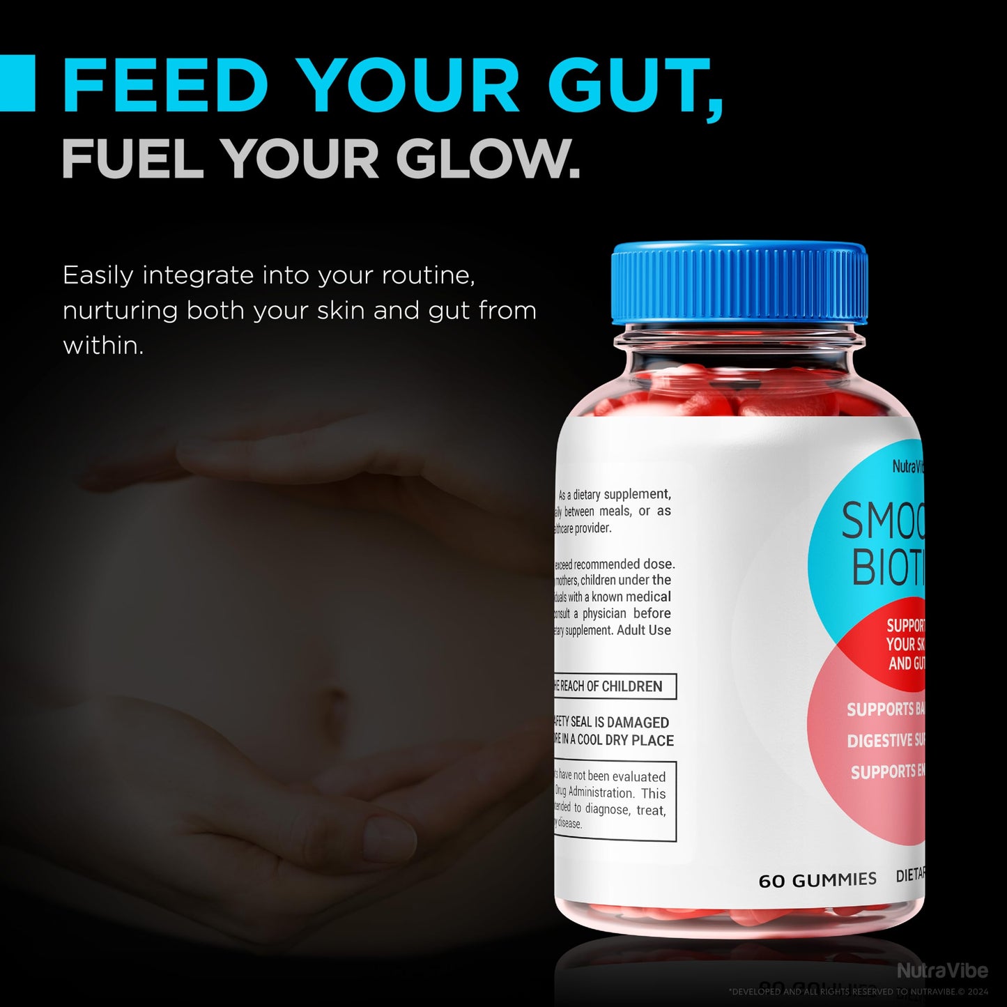 NutraVibe Smooth BlOTICS Gummies, 120 Gummies