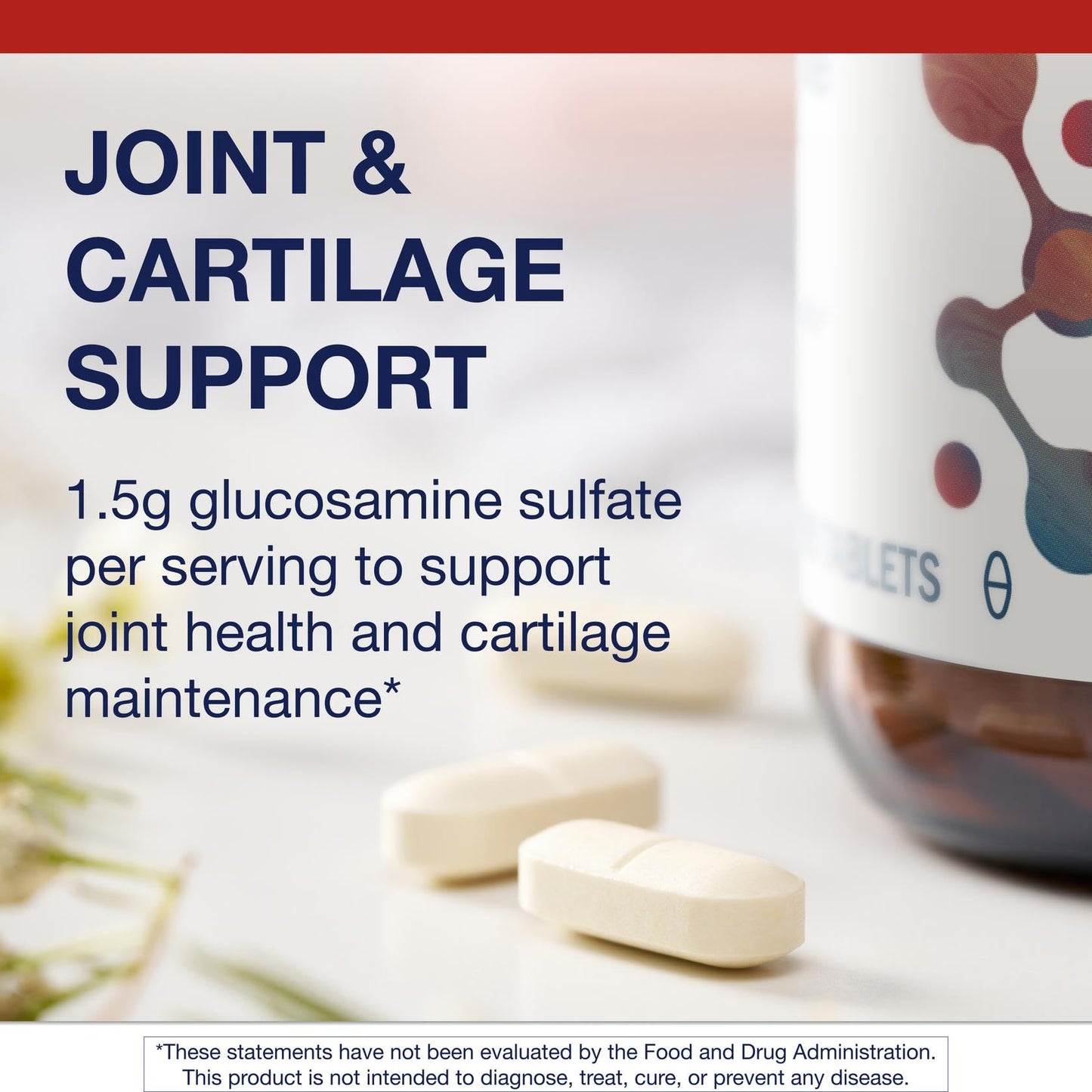 Metagenics Glucosamine Sulfate - Joint Health Support Tablets, 90 Count