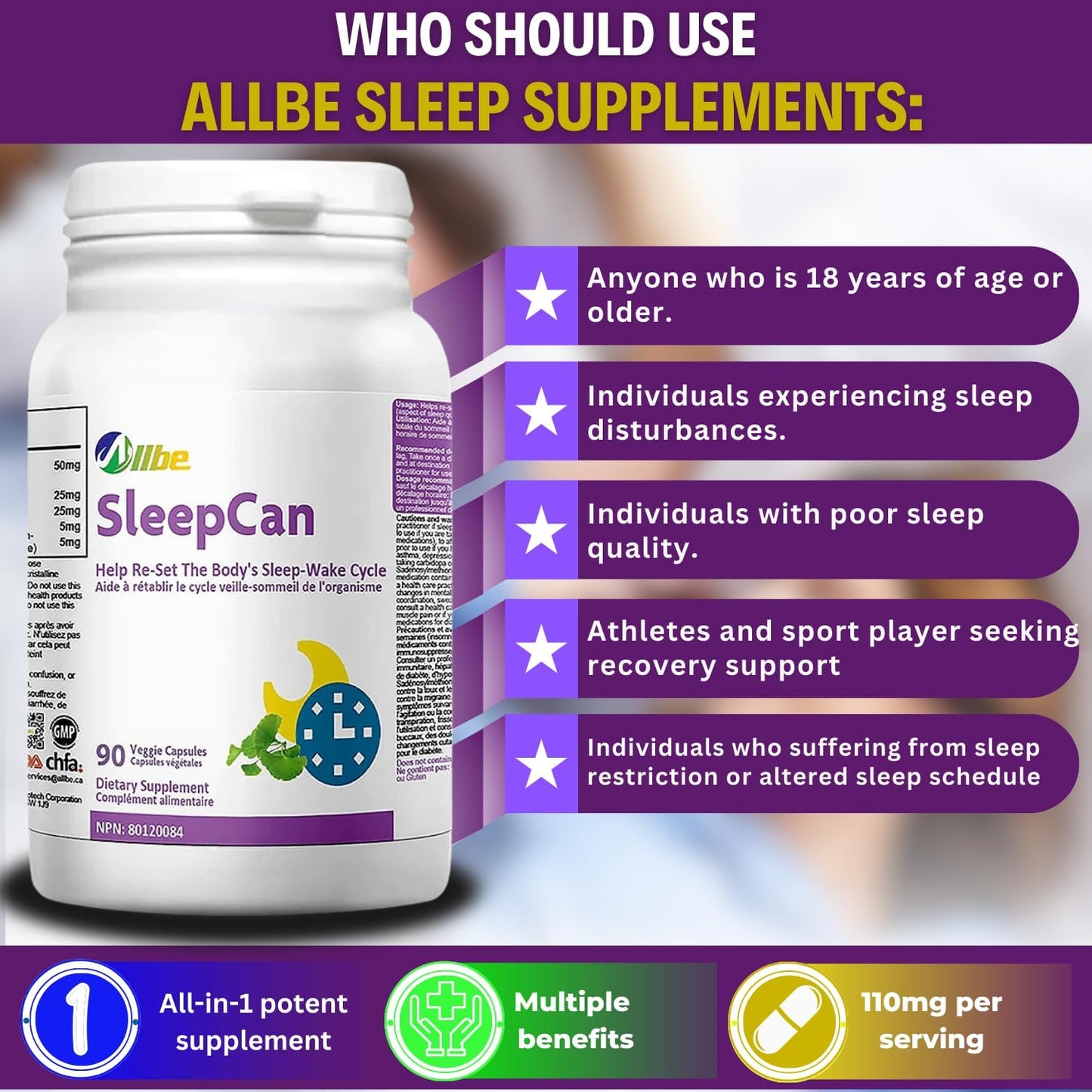 Allbe SleepCan 360 Capsules