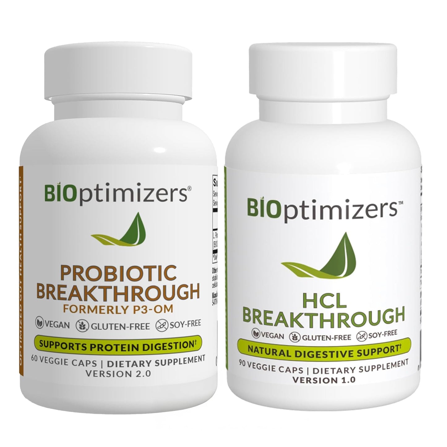 BIOptimizers P3-OM and HCL Breakthrough Capsule Bundle, 180 Capsules