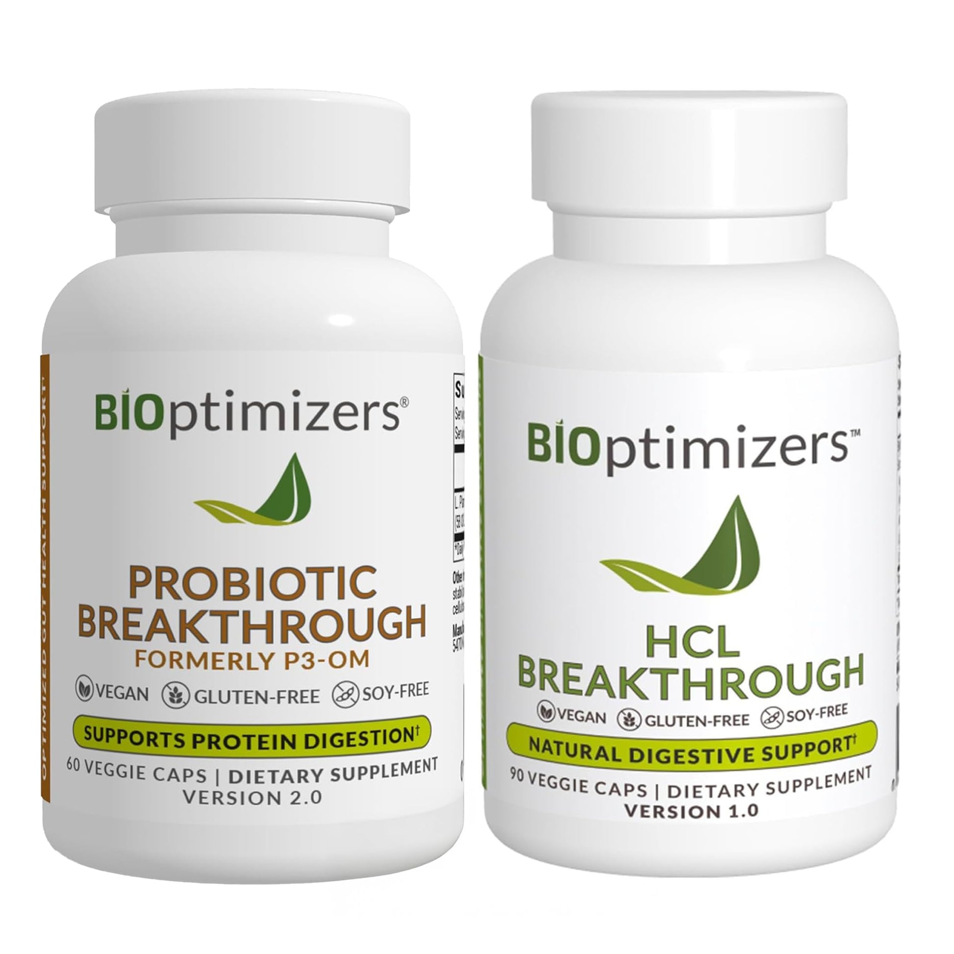 BIOptimizers P3-OM and HCL Breakthrough Capsule Bundle, 180 Capsules