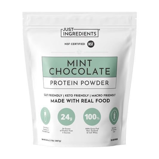 JUST INGREDIENTS Mint Chocolate Protein Powder Blend Bag 23 Count