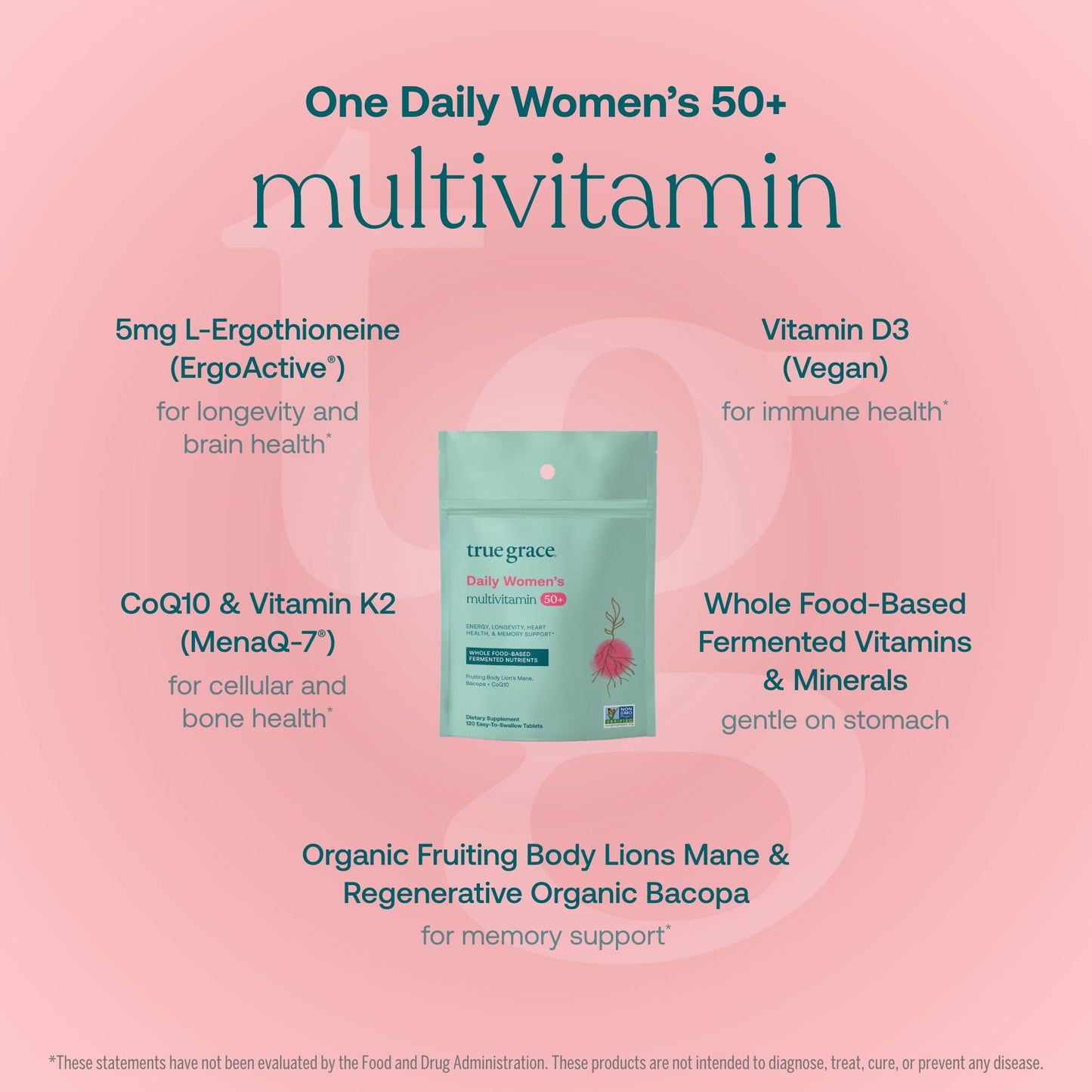 True Grace Daily Women’s Multivitamin 50+ - 120 Tablets