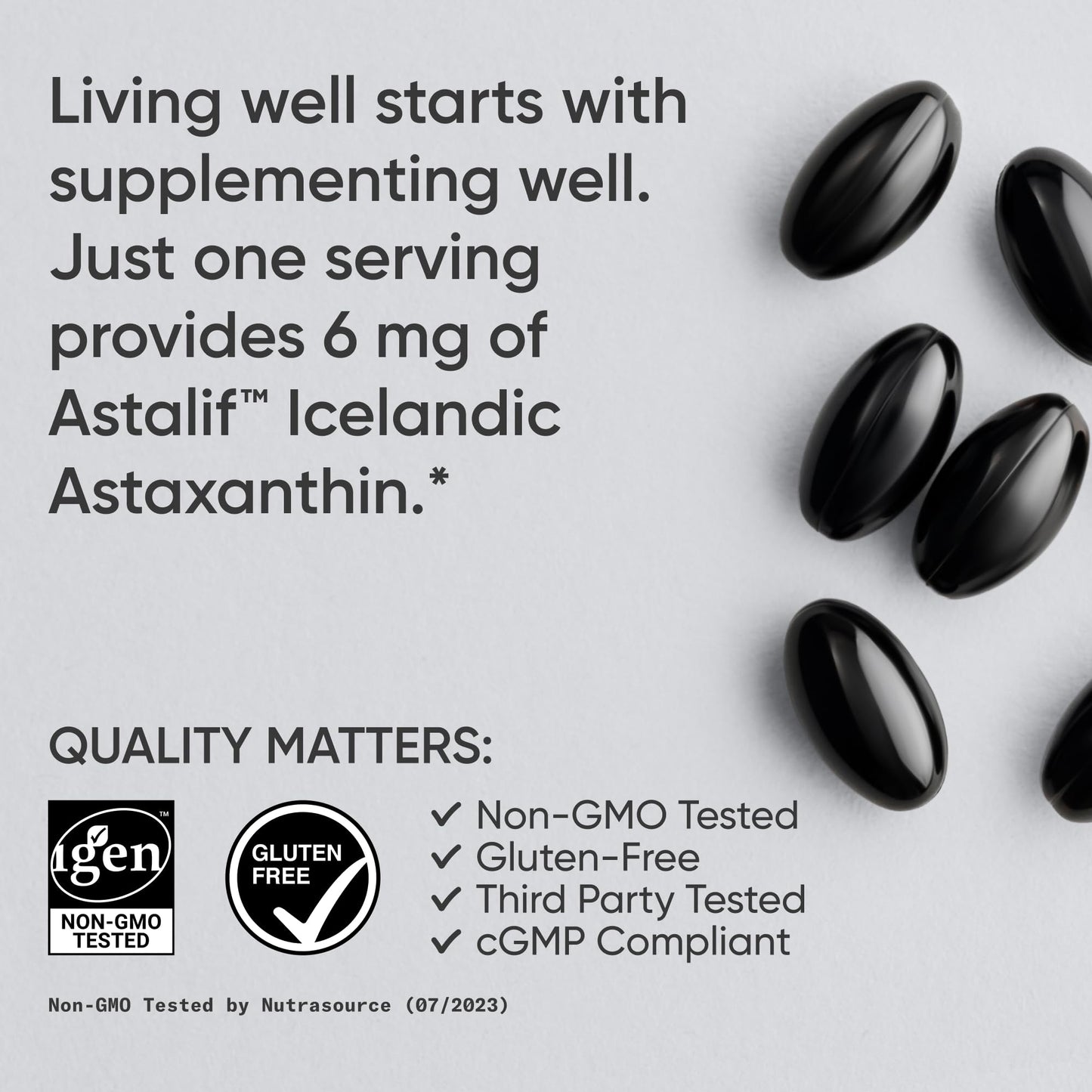Sports Research Icelandic Astaxanthin 6mg with Coconut Oil Softgels 120 Count