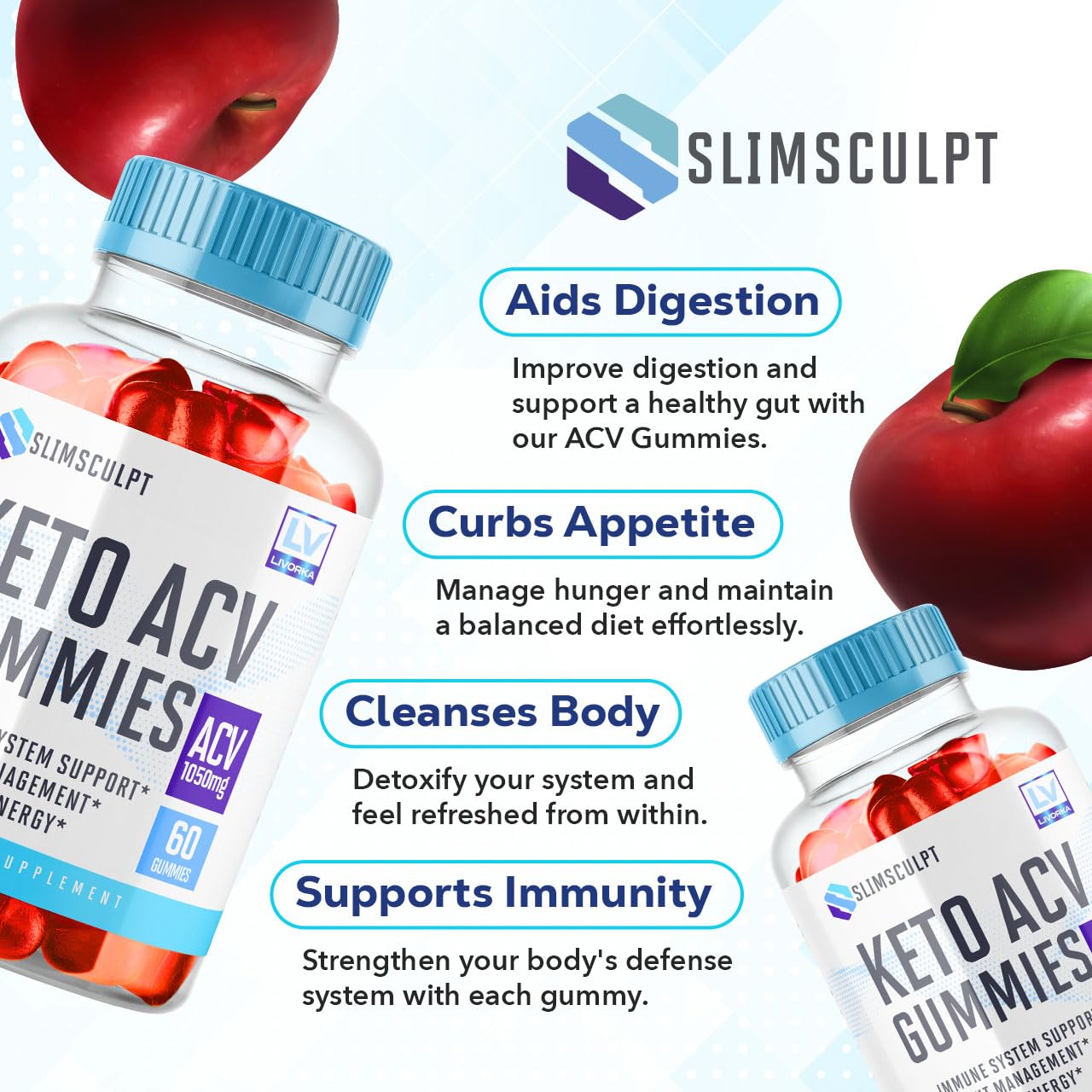 LIVORKA Slimsculpt ACV Gummies 120