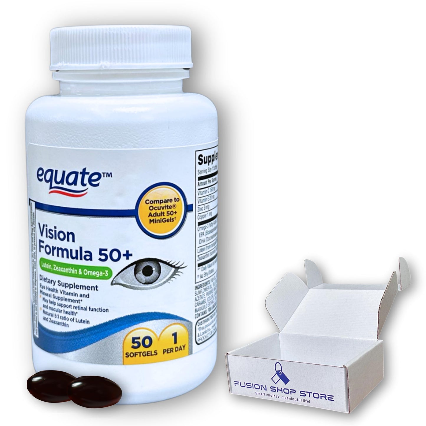 Fusion Shop Store Vision Formula 50 Plus Softgel 50 Count