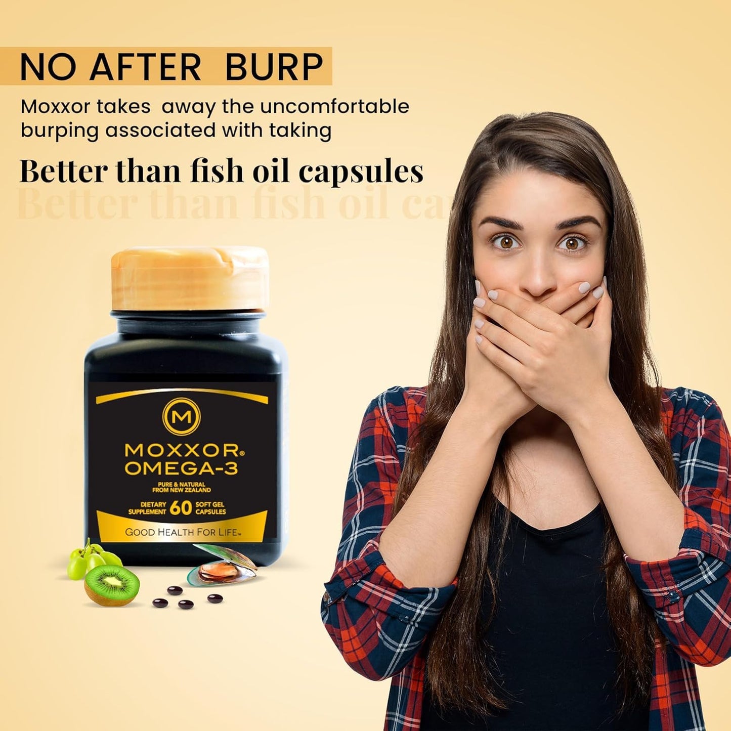 Moxxor Omega 3 New Zealand Green Lipped Mussel Oil Softgels 240