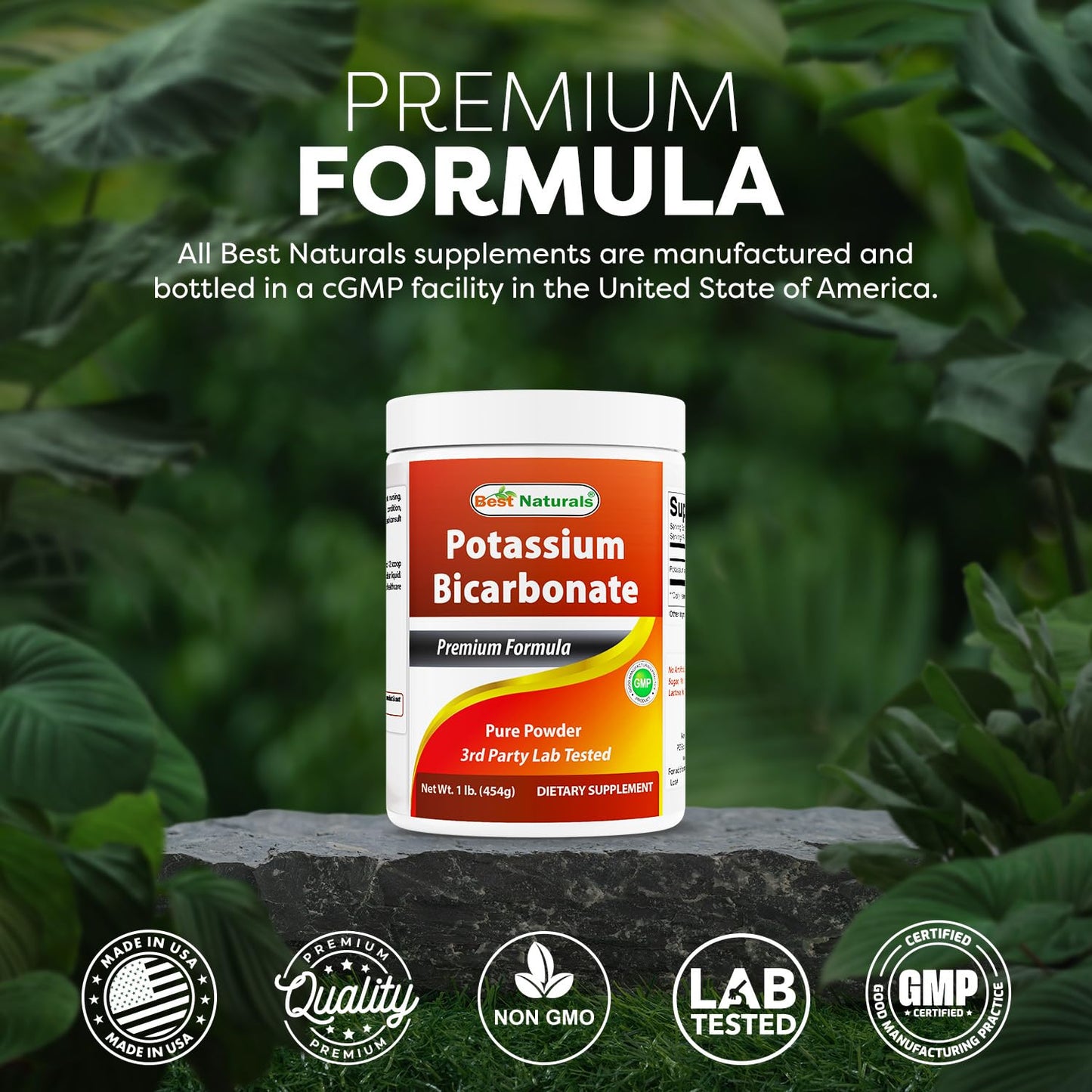 Best Naturals Pure Potassium Bicarbonate Powder 16 Ounce