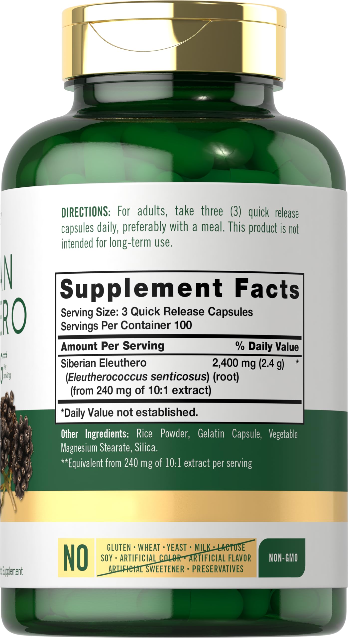 Carlyle Siberian Eleuthero Capsule 300 Capsules