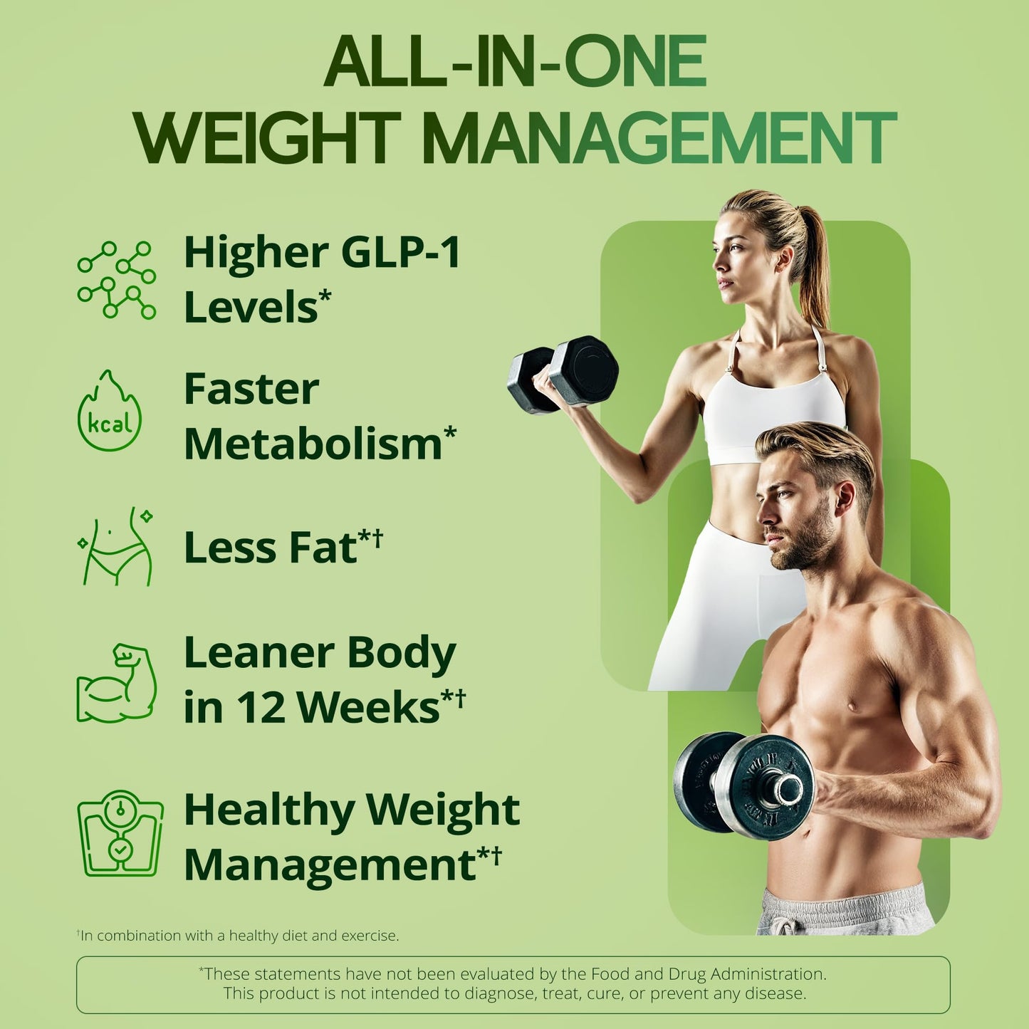 Lemon Lean Labs GLP-1 Supplement for Women & Men - Weight Management, Gut Health & Metabolism Support - Promotes Fat Burning & Lean Body Mass - Vegan, Gluten Free, Non-GMO Capsule, 60 Count