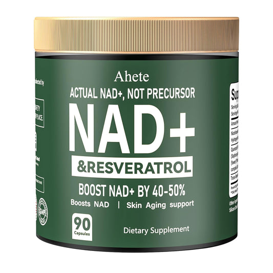 Ahete NAD Resveratrol Supplement 90 Capsules