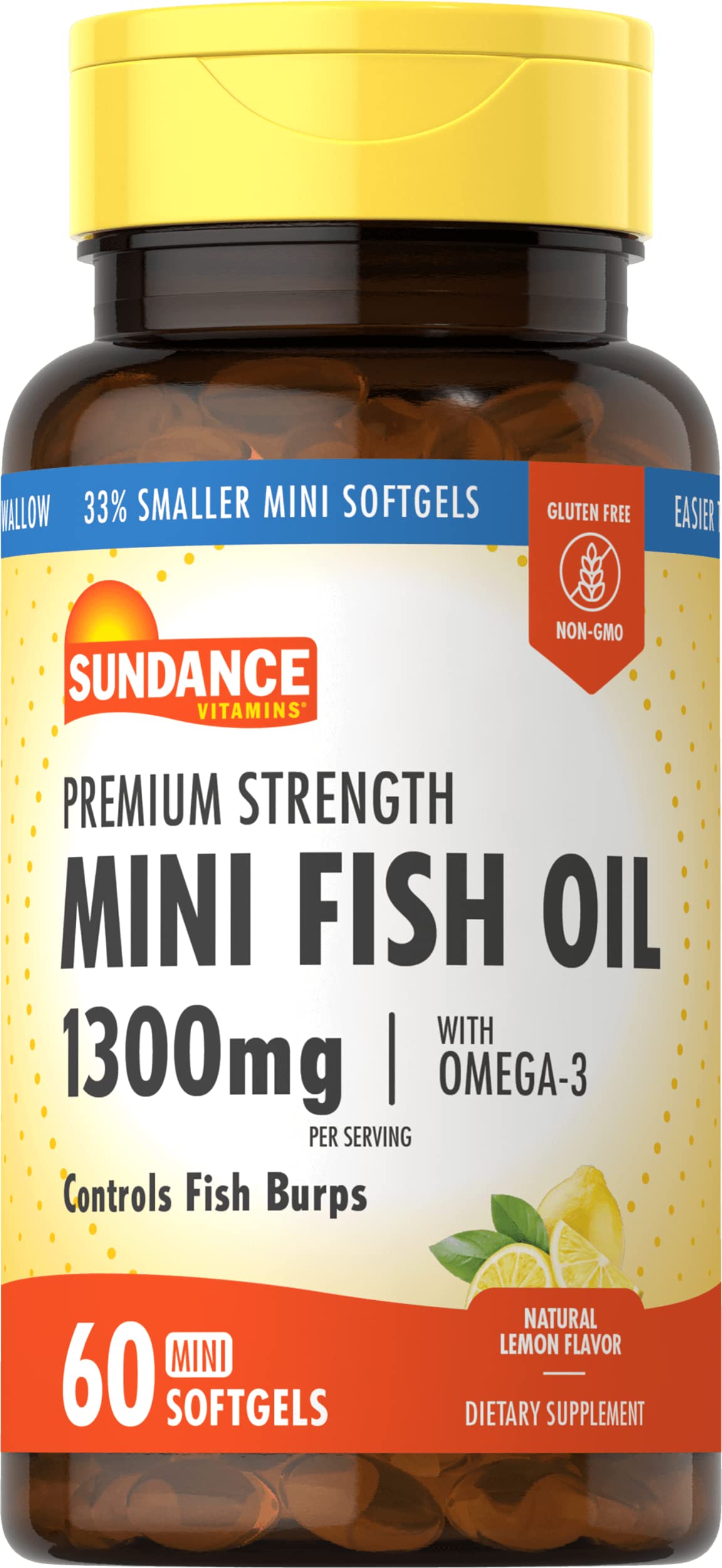 Sundance Fish Oil 1300 mg Softgels, 240 Count