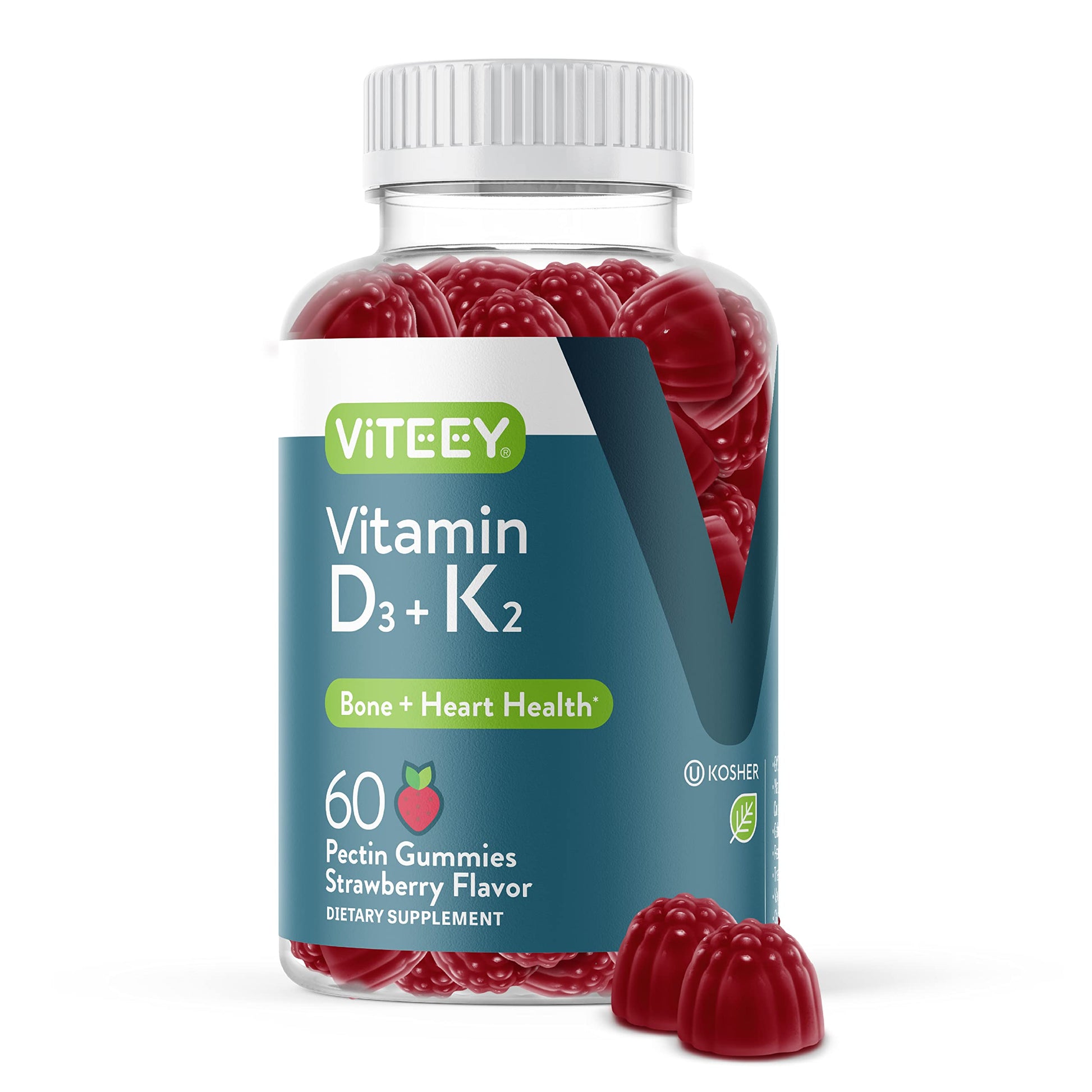 Viteey Vitamin D3 K2 Gummies 60 Count