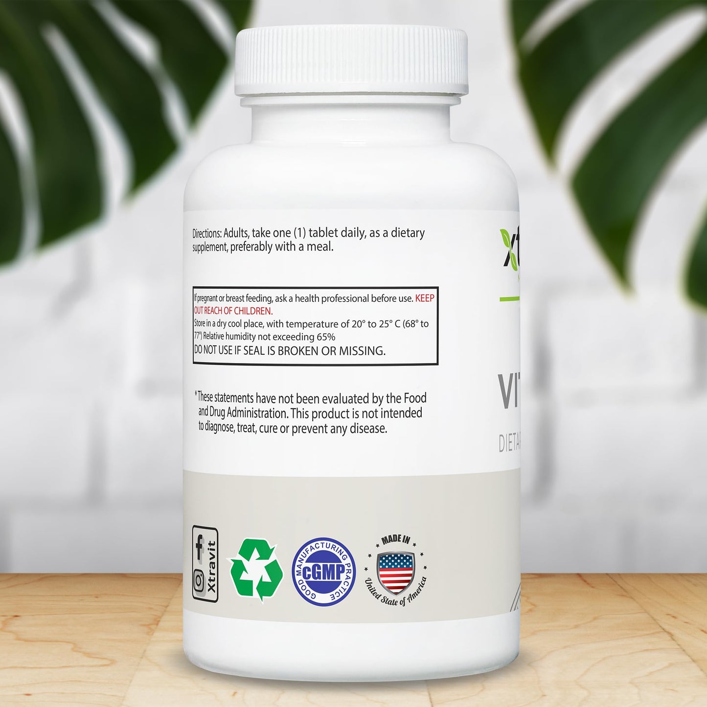 Xtravit Vitamin D3 Supplement 1000IU, 60 Tablets