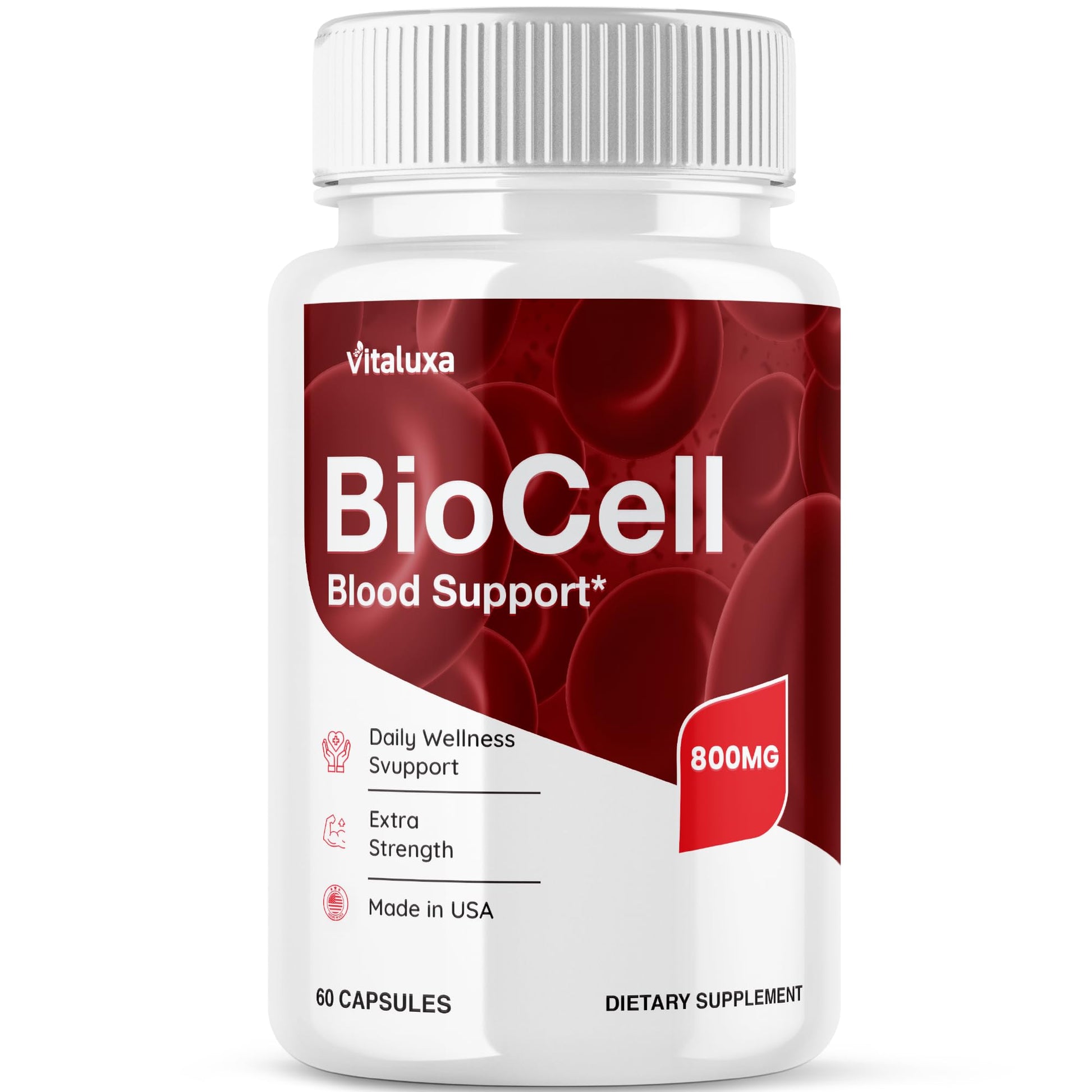 Vitaluxa Bio Cell Blood Health Support Supplement Capsules, 60 Count