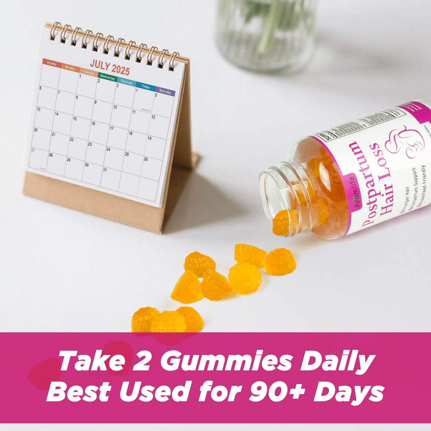 Aromlife Postpartum Hair Loss Gummies for Women 60 Count