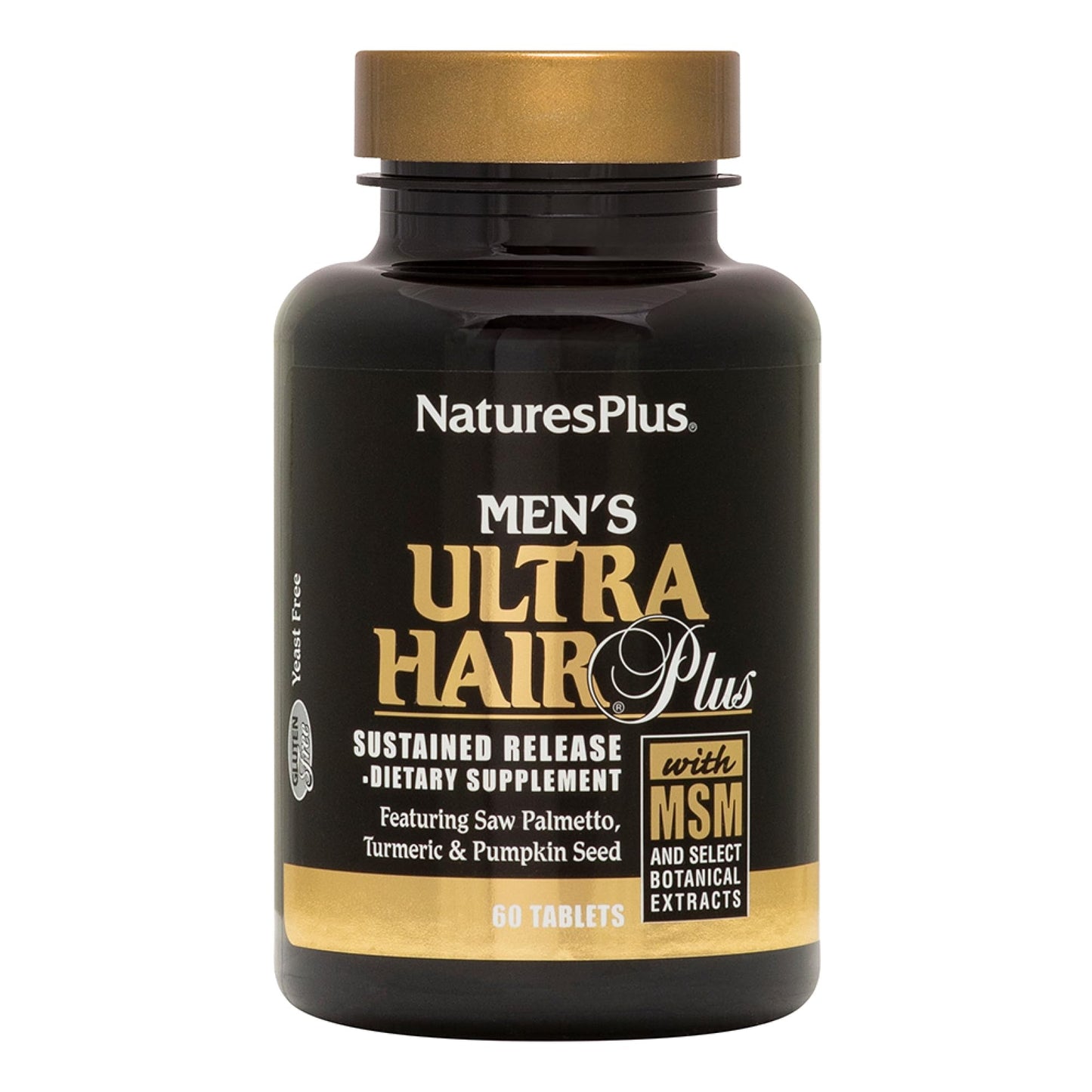 NaturesPlus Men's Ultra Hair Plus Sustained Release Tablets, 60 Tablets