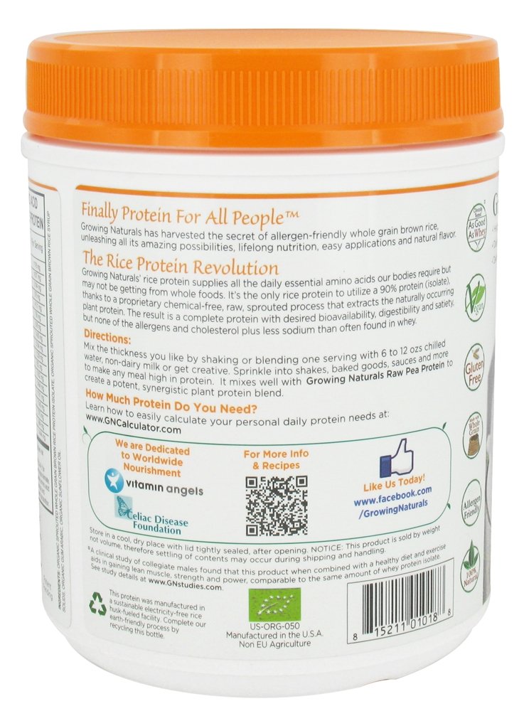 Growing Naturals Protein Powder 1.01 lb