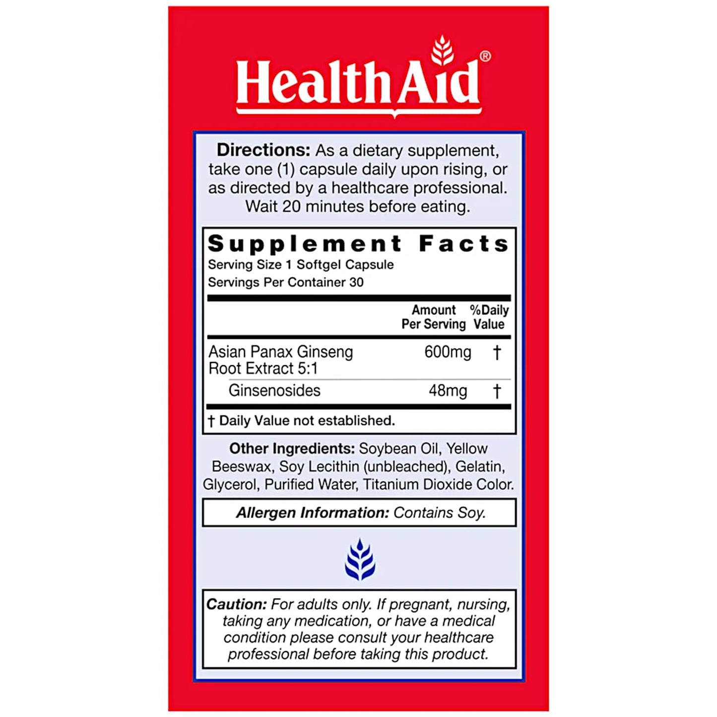 Health Aid America Koregin 600 mg Softgel 30