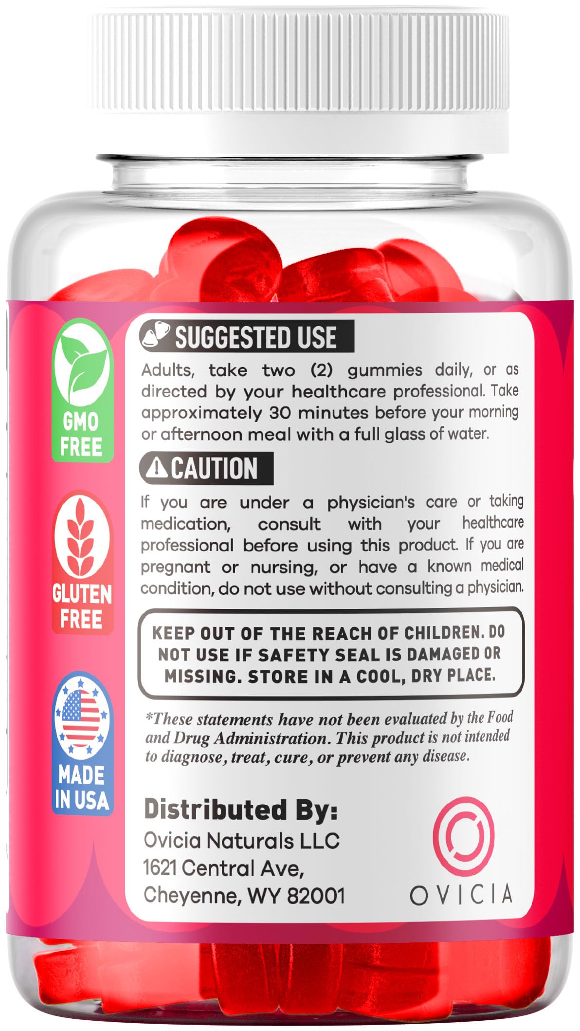 OVICIA Jelly Burn Gummies 180 Gummies