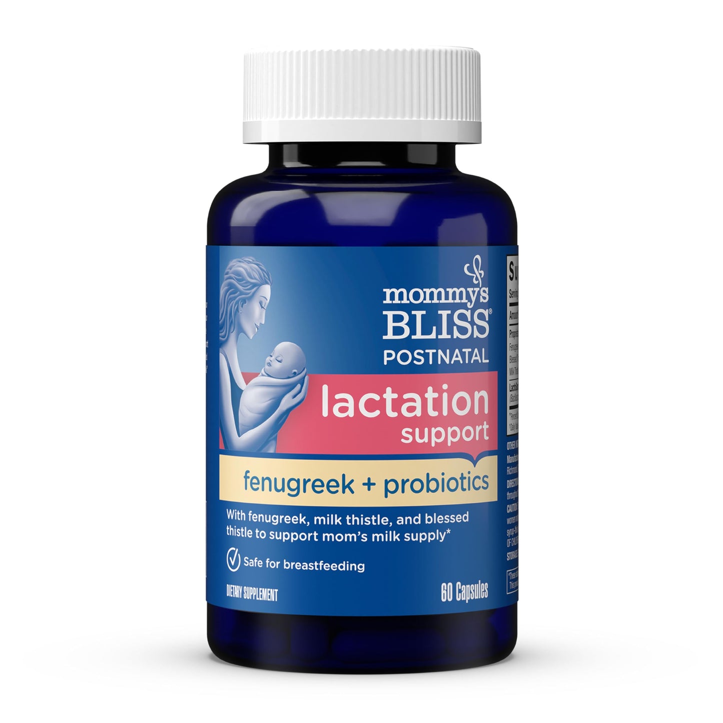 Mommy's Bliss Postnatal Lactation Support Supplement with Probiotics Capsule 60 Count