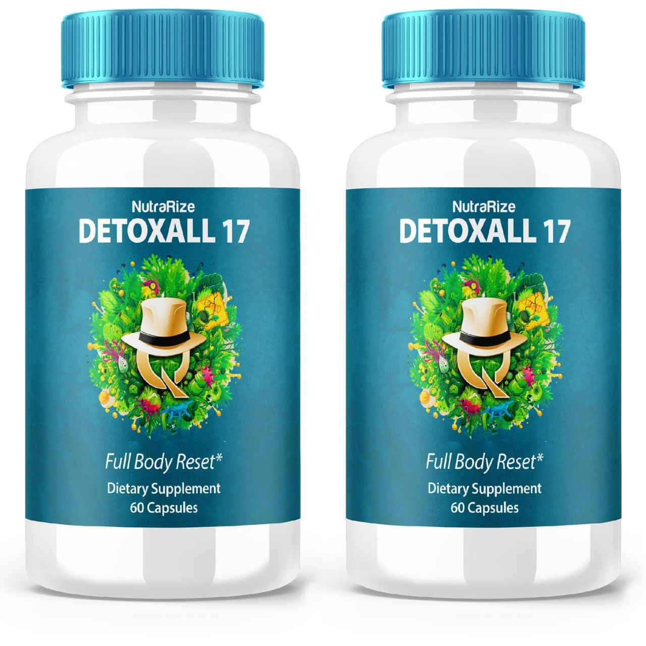 NutraRize DetoxAll 17 Full Body Reset Capsules, 120 Capsules