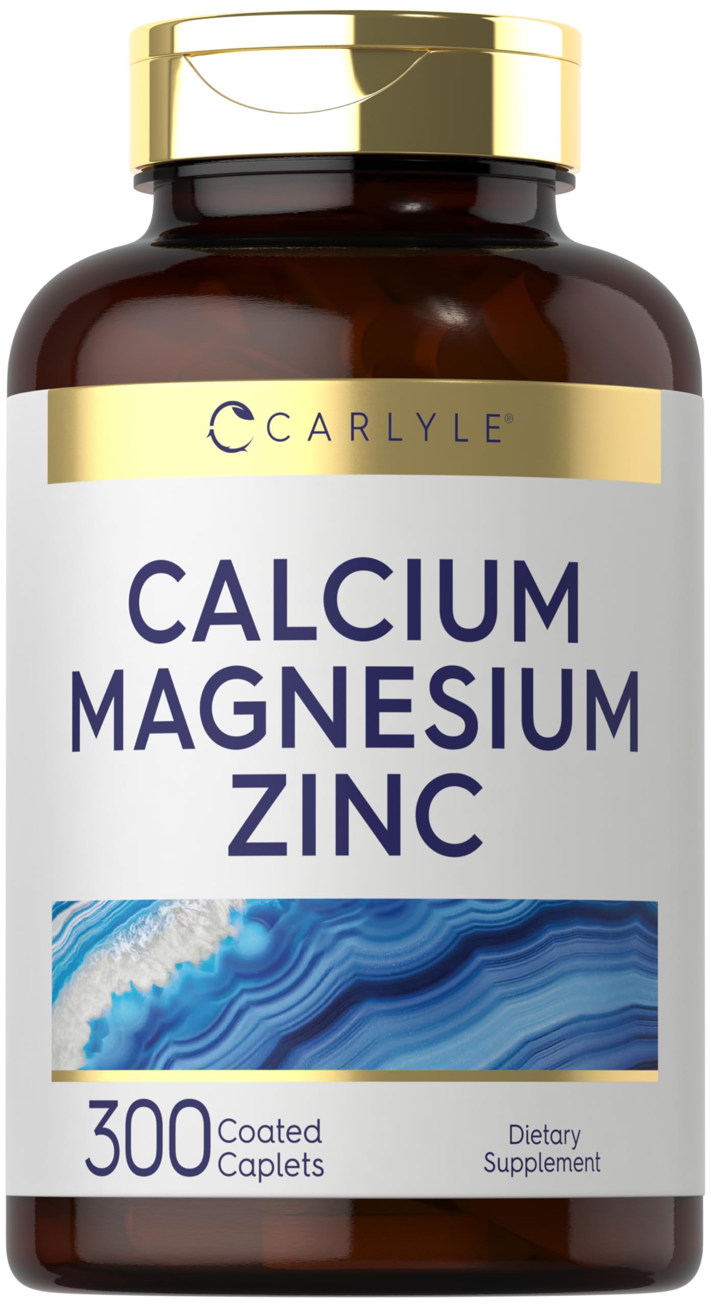 Carlyle Calcium Magnesium Zinc Caplets 300