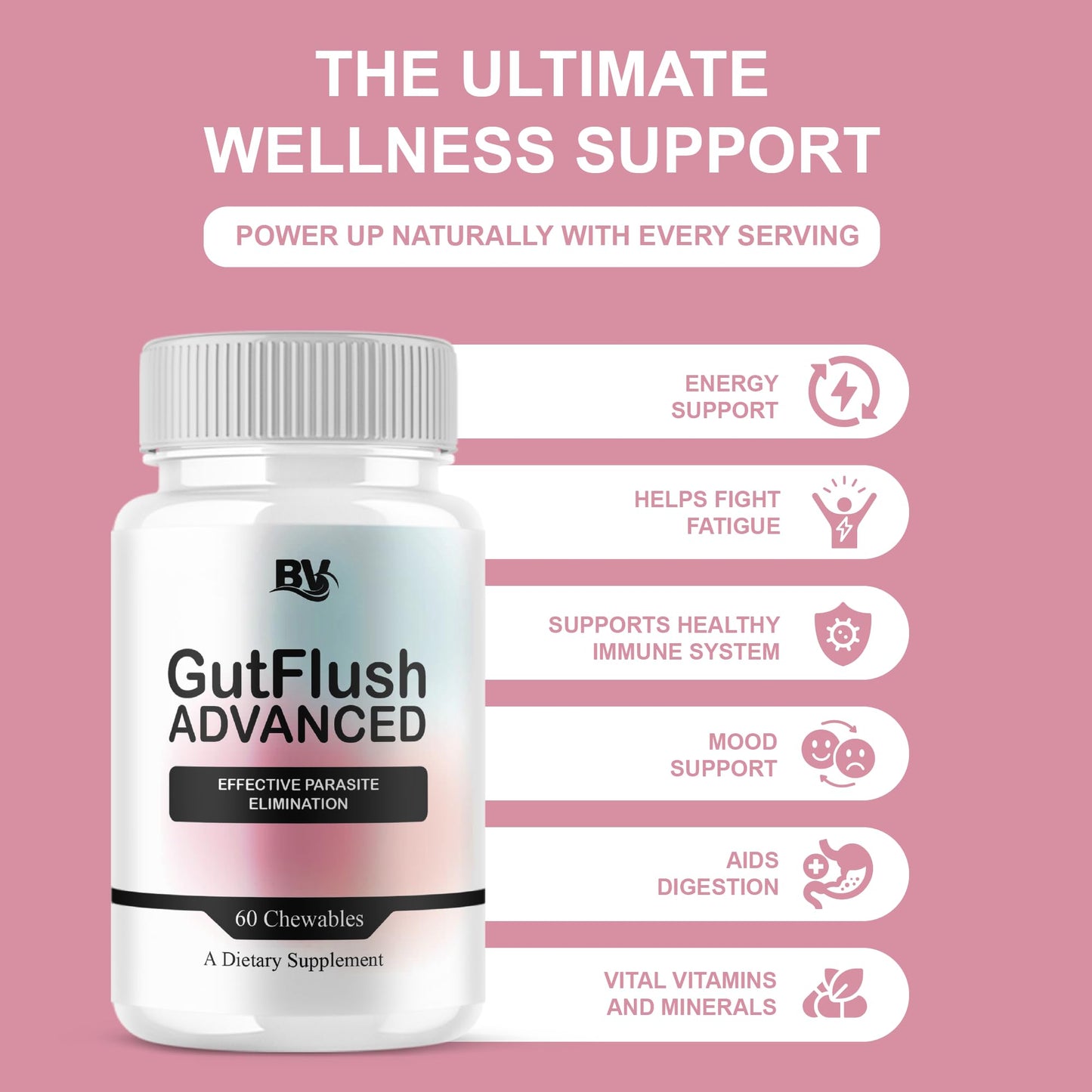 BLUE VIBE Gutflush Advanced Overall Health Support Chewables 180