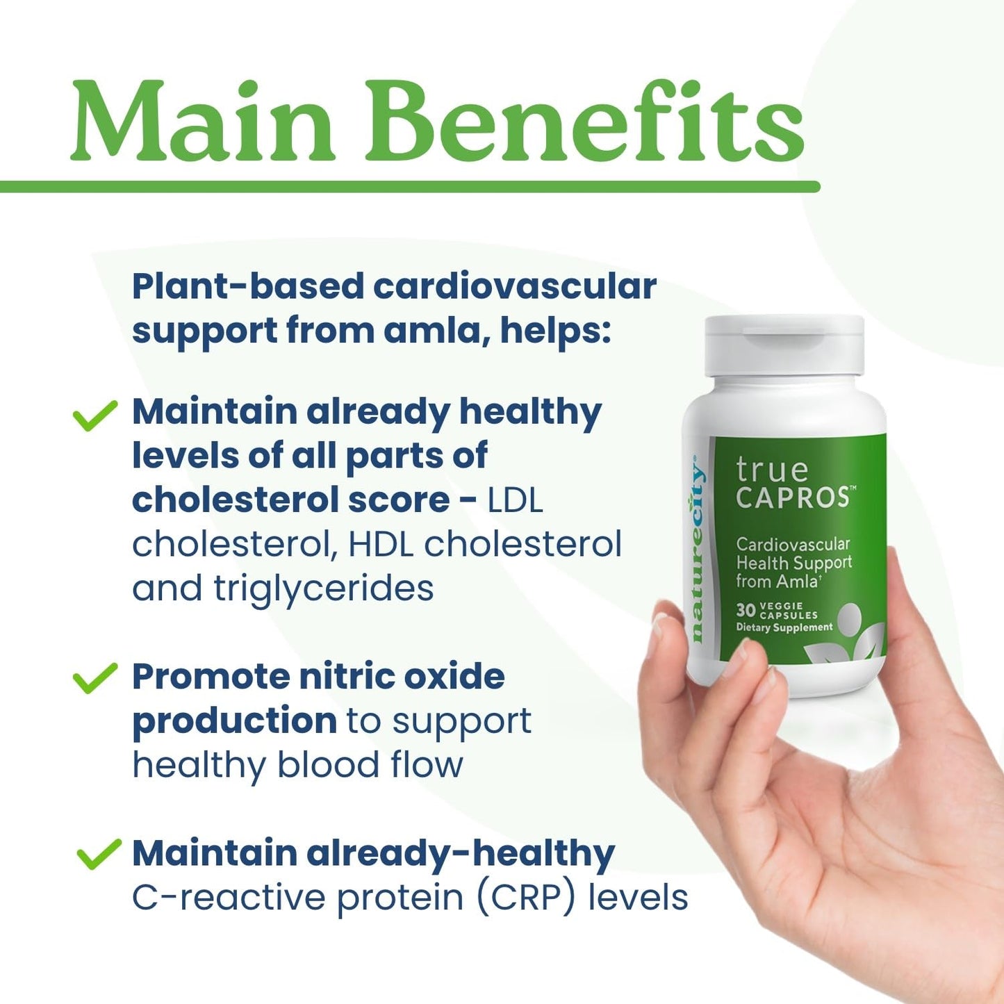 NatureCity True-Capros Amla Fruit Extract Capsules, 60 Count