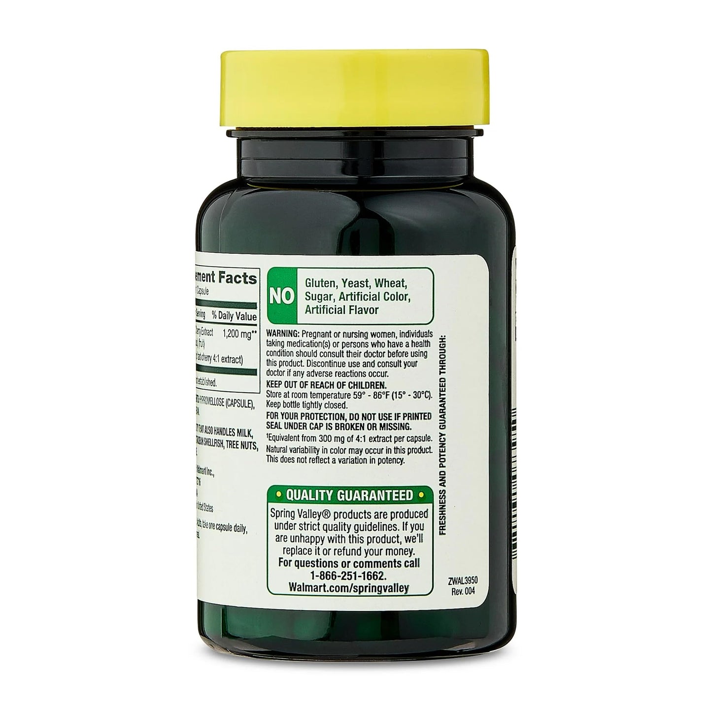 SUREFECT Tart Cherry Extract Capsules 1200mg 90 Count