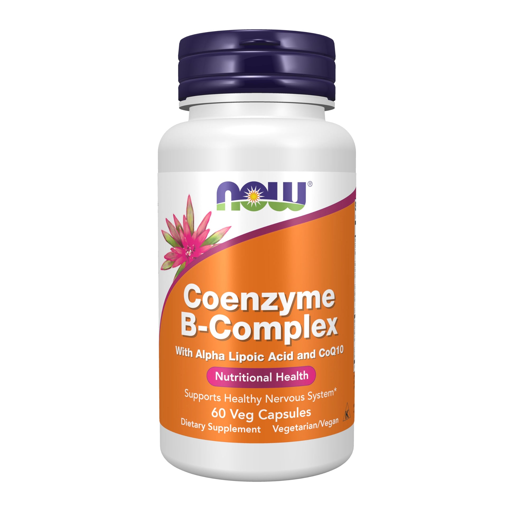NOW Foods Co-Enzyme B Complex with Alpha Lipoic Acid and CoQ10, 60 Veg Capsules