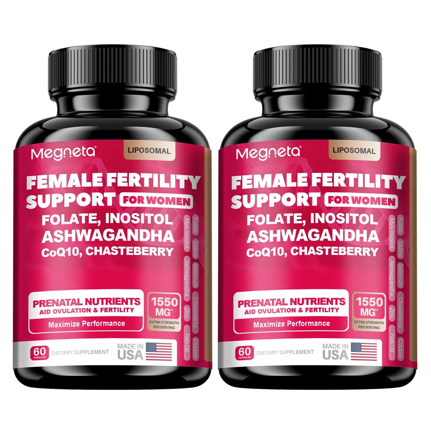 MEGNETA Preconception Wellness Supplement with CoQ10 Capsules, 120