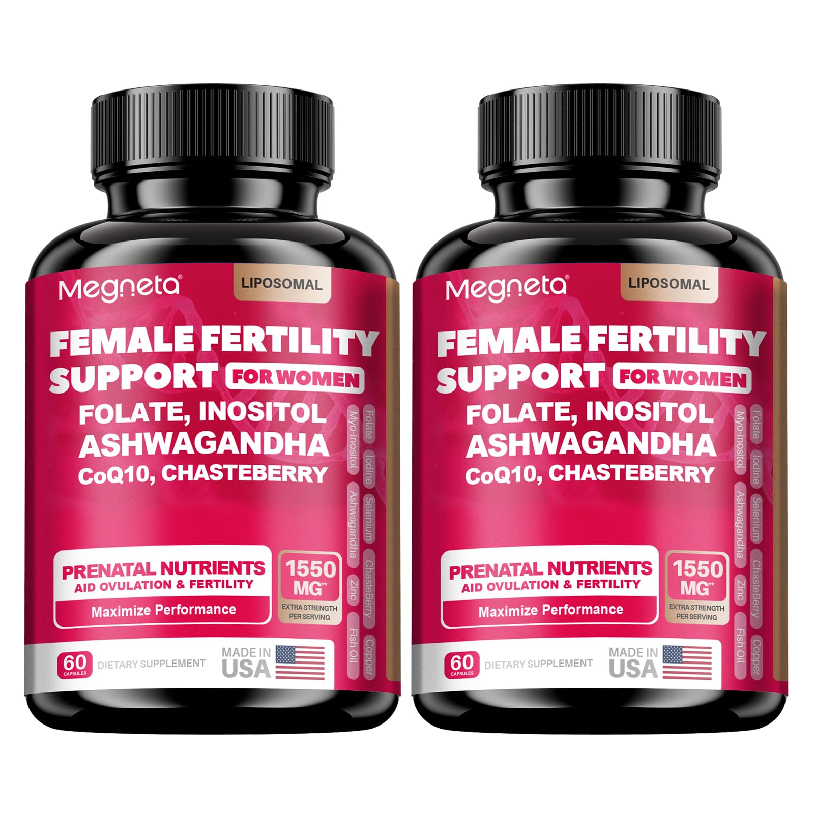 MEGNETA Preconception Wellness Supplement with CoQ10 Capsules, 120