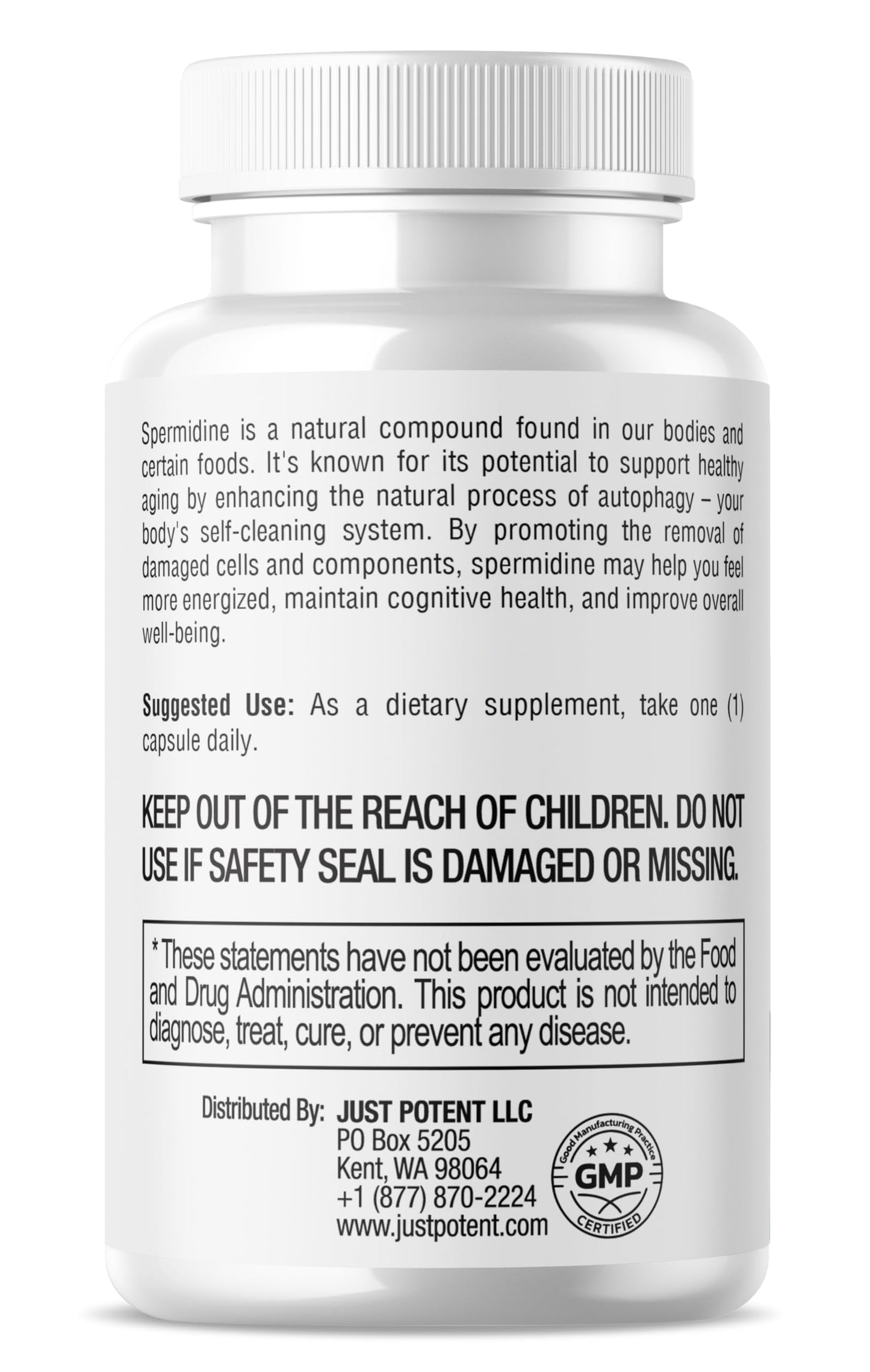 Vital Aura Spermidine Supplement Capsules 120 Count