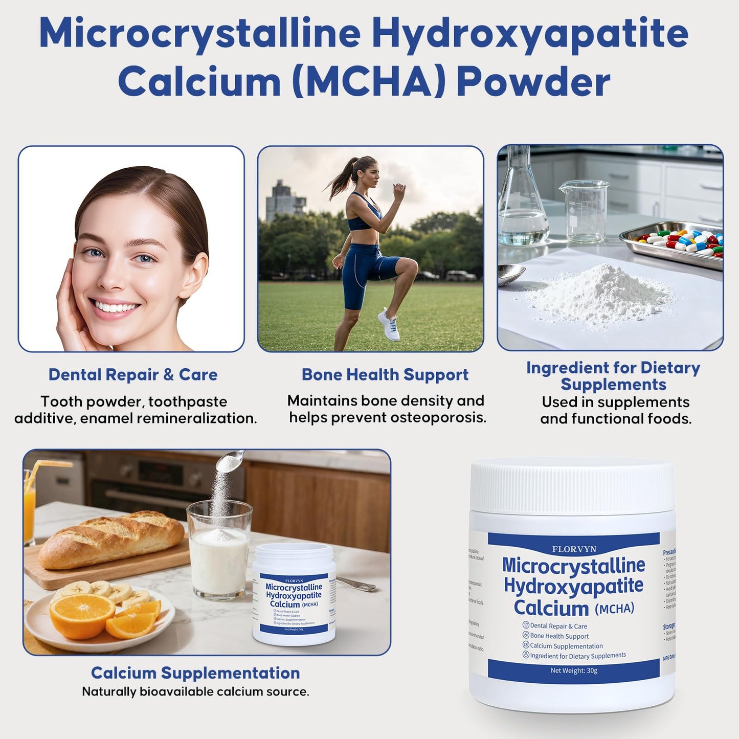 Florvyn Microcrystalline Hydroxyapatite MCHA Powder