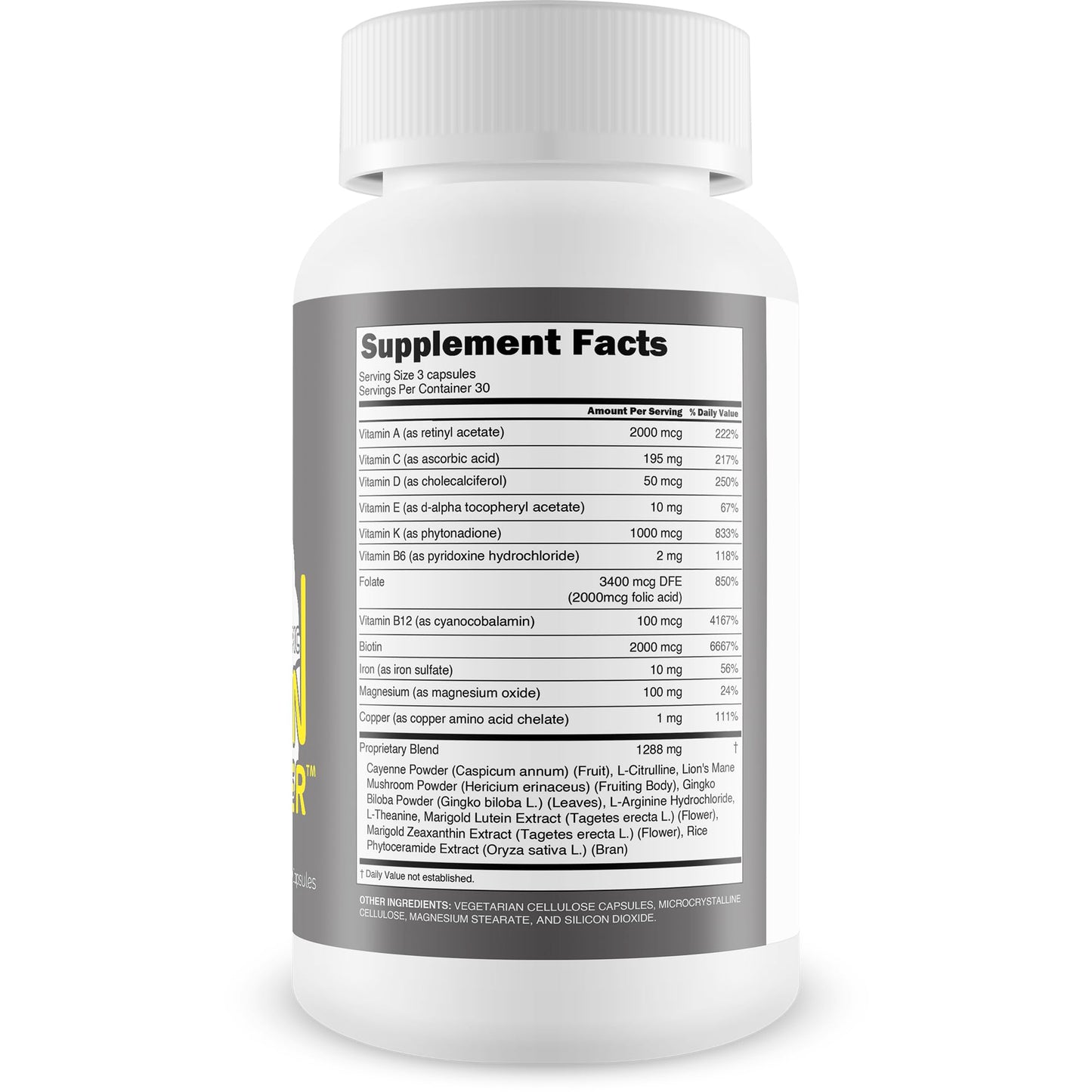 Generic Best Nootropic Brain Booster Capsule 90 Count