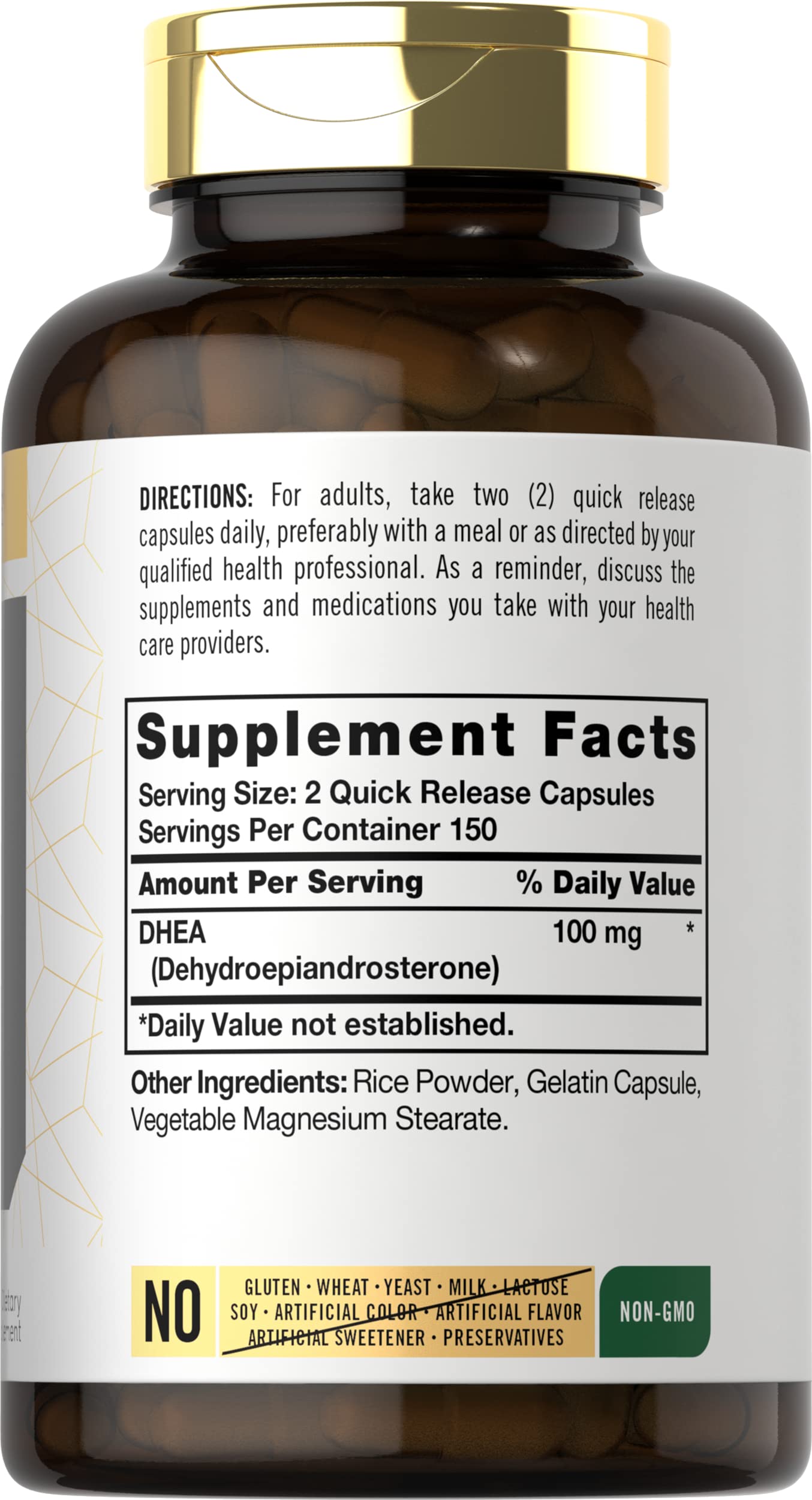 Carlyle DHEA 100mg Capsule, 300 Capsules