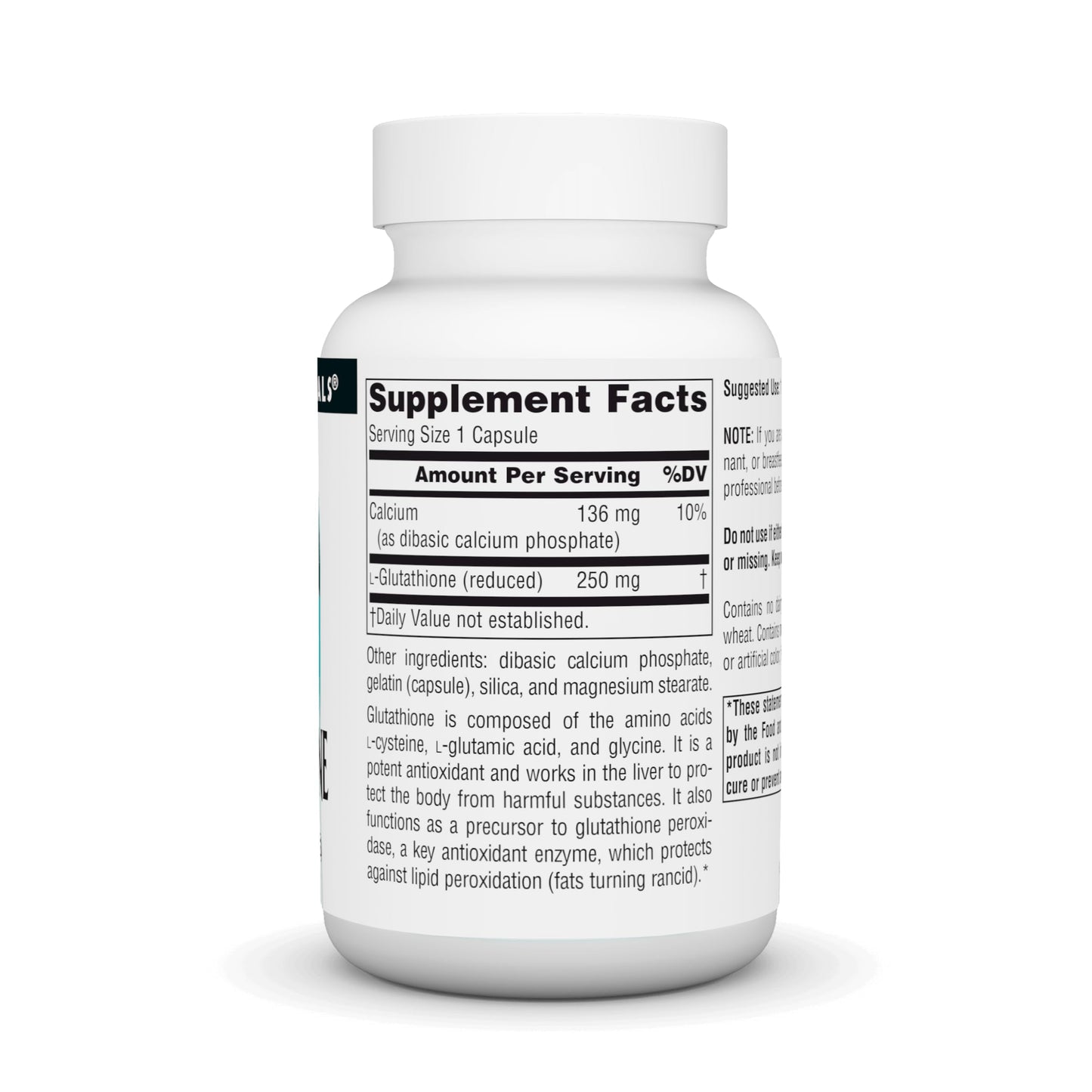 Source Naturals Glutathione 250mg Capsules, 60 Capsules