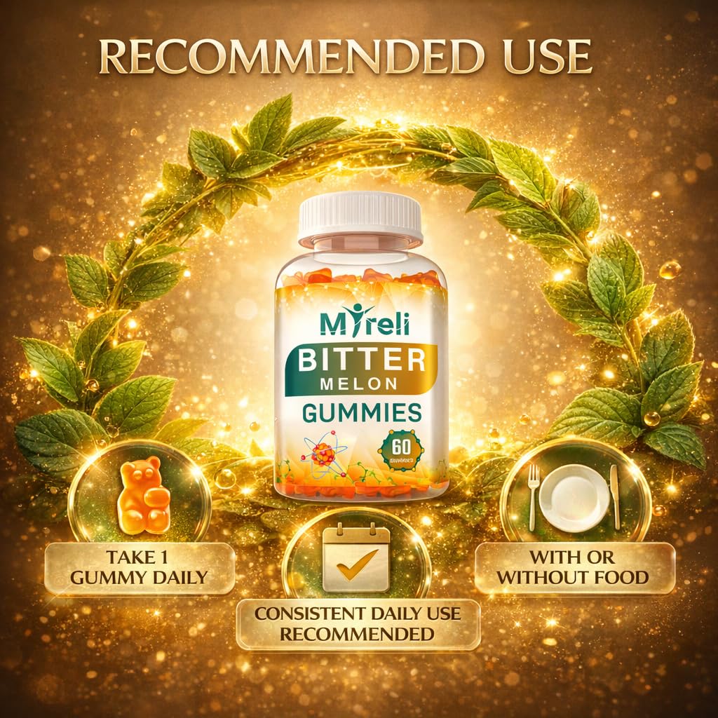 MYRELI Bitter Melon Supplement 1000mg 60 Gummies
